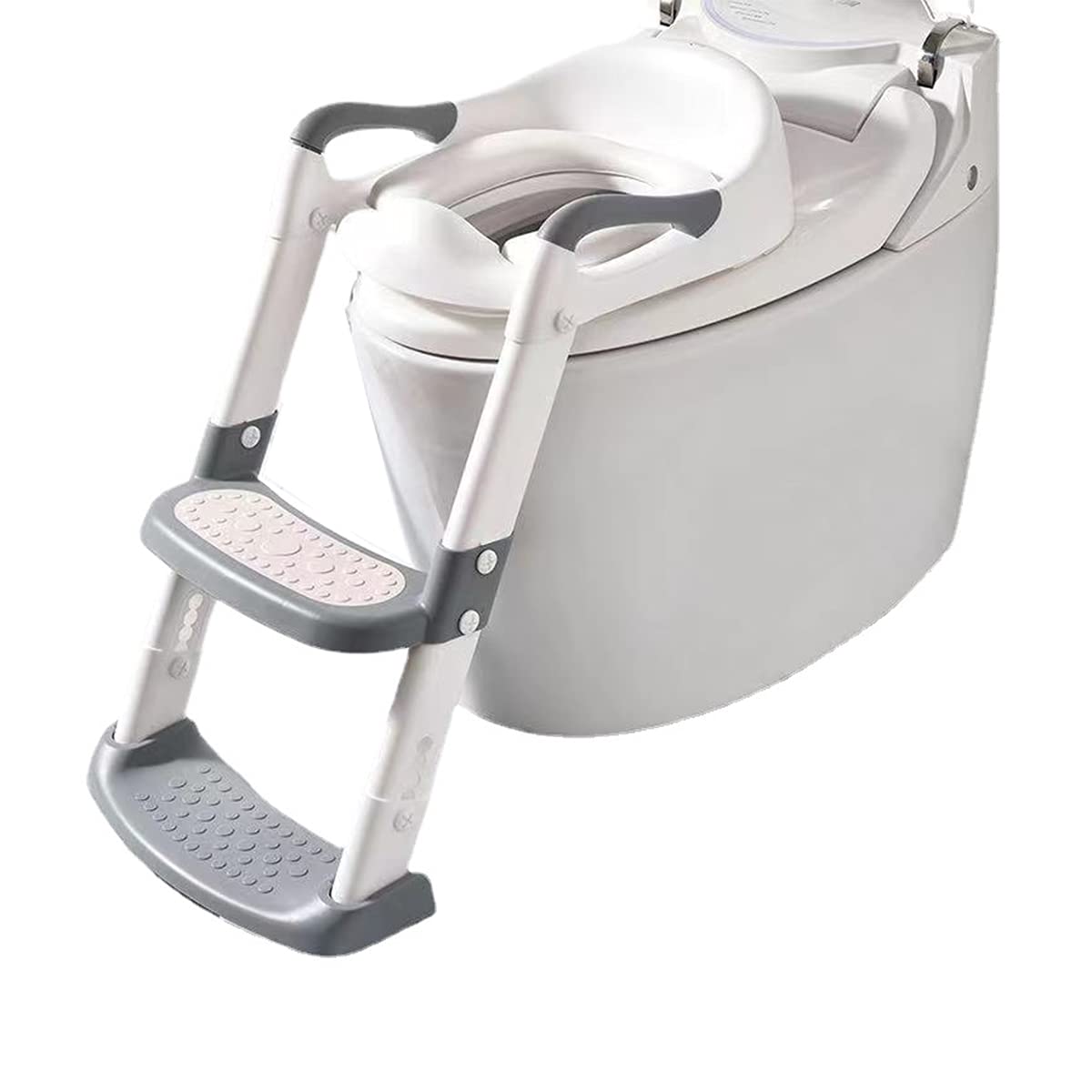 **Ilin Potty Training Seat with Step Stool Ladder – Comfortable & Safe Toddler Toilet Seat with Anti-Slip Padded Cushion – Ideal for Kids Potty Training at Home or Travel**