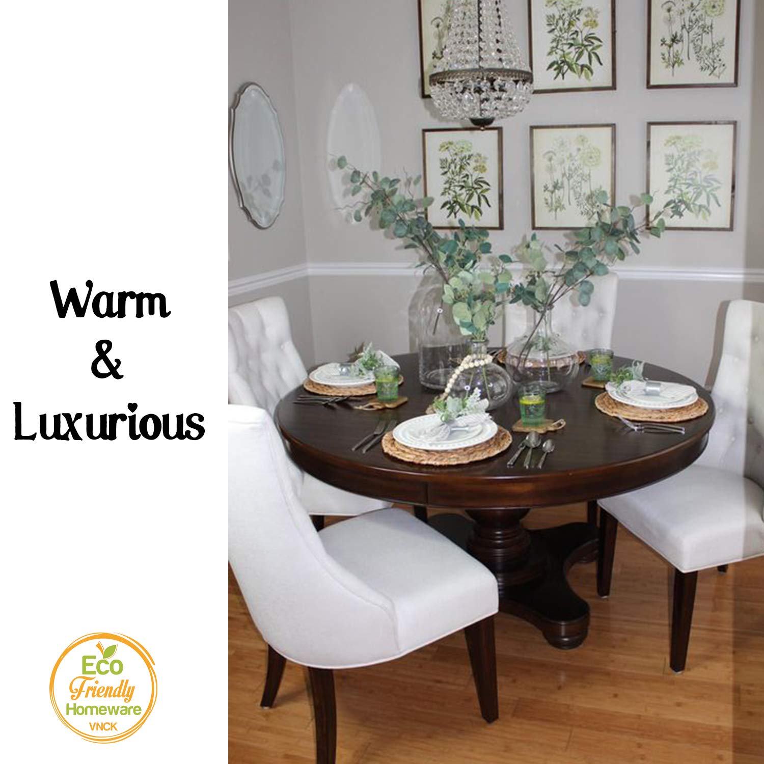 Boho Water Hyacinth Placemats Set of 10 - 11.8