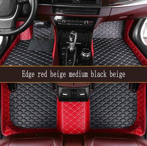 Edge red beige medium black beige mats