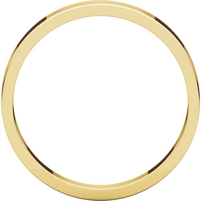 14K Gold 3mm Flat Wedding Band for Women - Elegant & Timeless Bridal Ring for Engagement, Anniversary & Everyday Wear