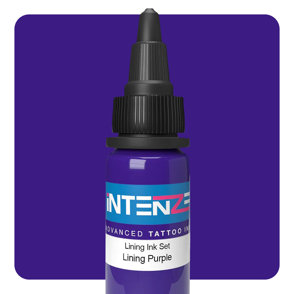 Intenze Color Lining Series - Purple Lining Tattoo Ink - Professional Tattoo Supplies for Artists - Perfect for Tattoo Outlines and Fine Details