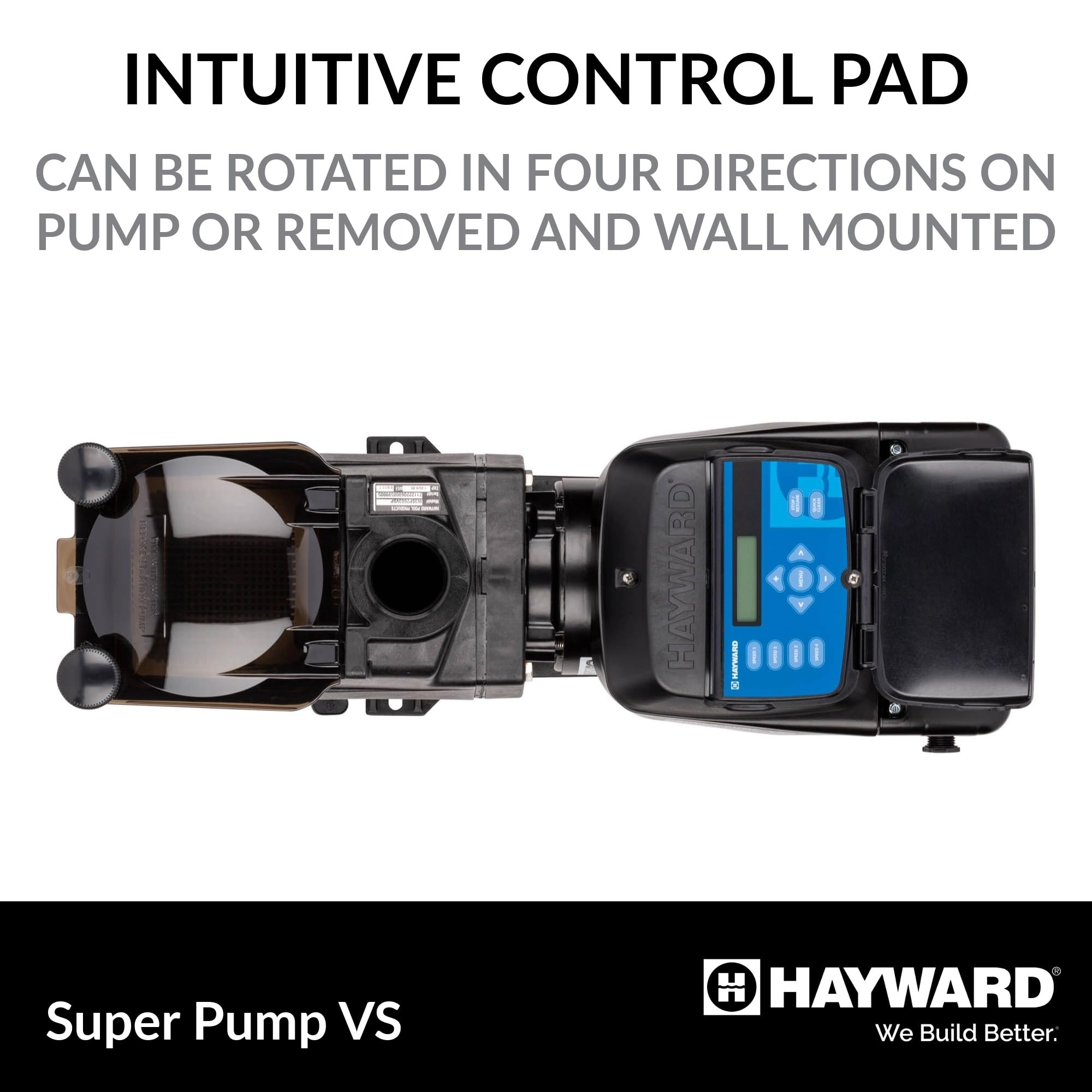 Hayward W3SP2603VSP Super Pump VS Variable-Speed Pool Pump 1.65 HP - Energy Efficient In-Ground Pool Pump for Crystal Clear Water | Perfect for Backyard Swimming Pools, Spa Maintenance & Water Circulation
