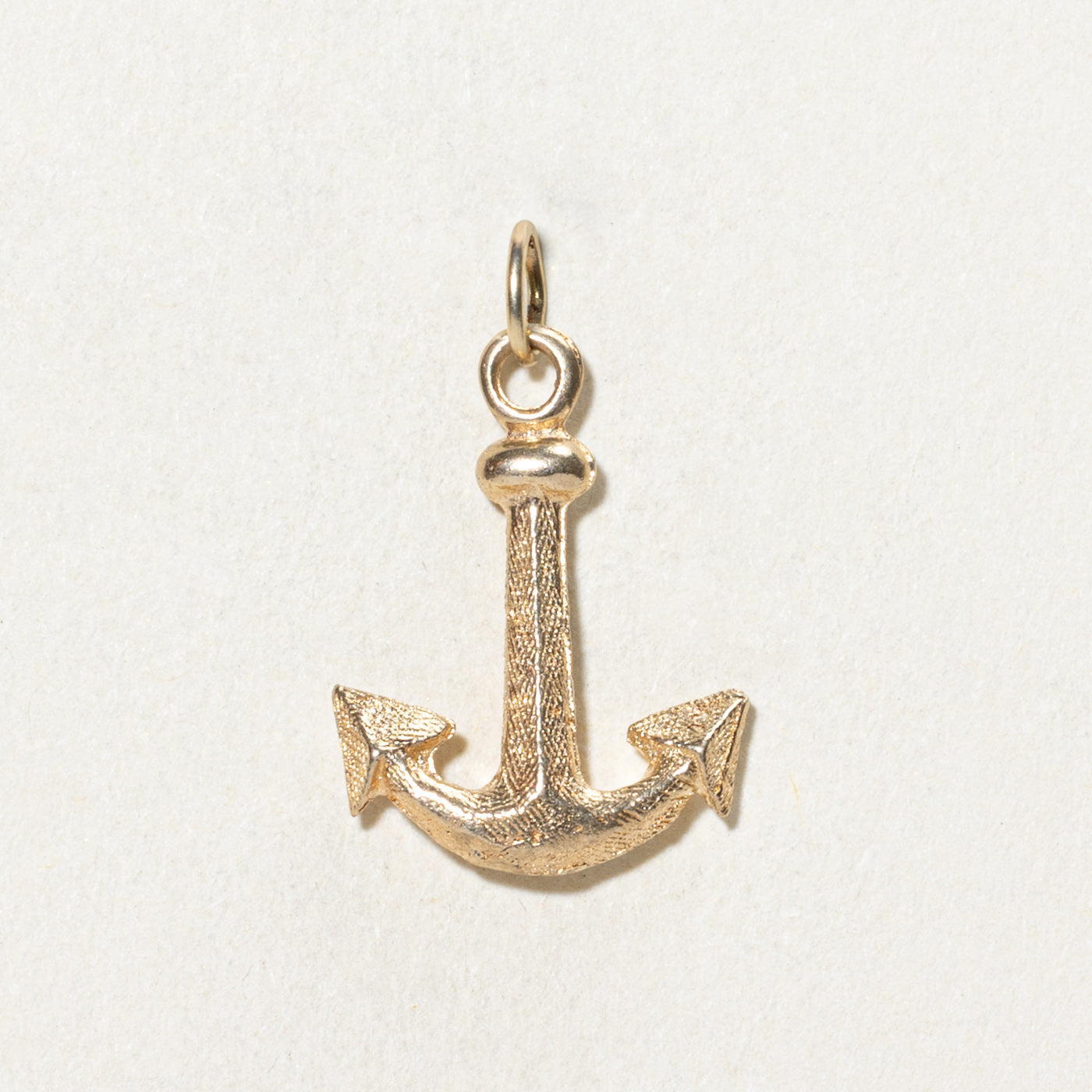 10K Yellow Gold Anchor Charm Pendant - Dainty Nautical Jewelry for Women - Perfect for Layering Necklaces, Gifts & Everyday Wear