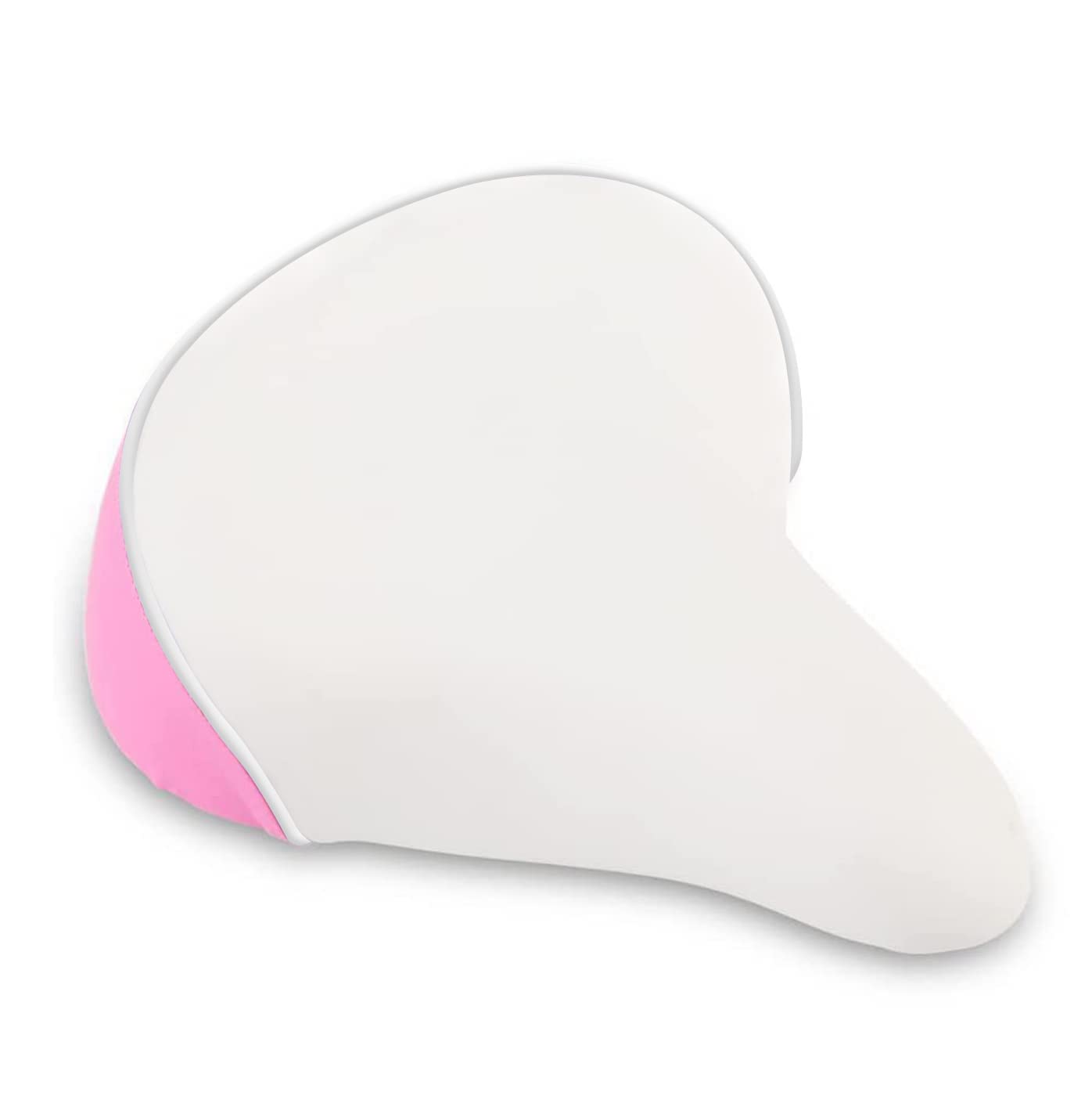 Comfortable Wide Kids Bike Seat for Girls - Adjustable Purple & Pink Bicycle Saddle - Perfect for Outdoor Family Rides & Cycling Adventures