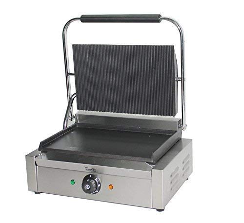 Commercial Panini Press Machine - Large Electric Grill with Ribbed Griddle, Perfect for Sandwiches, Paninis & Breakfast Toasting | Ideal for Restaurants, Cafes & Home Kitchens