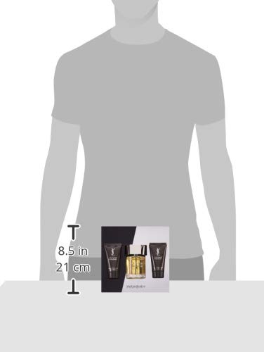 Yves Saint Laurent L'Homme Men's Gift Set - Eau De Toilette Spray, After Shave Balm & Shower Gel | Luxury Cologne Set for Him | Perfect for Birthdays, Anniversaries & Special Occasions