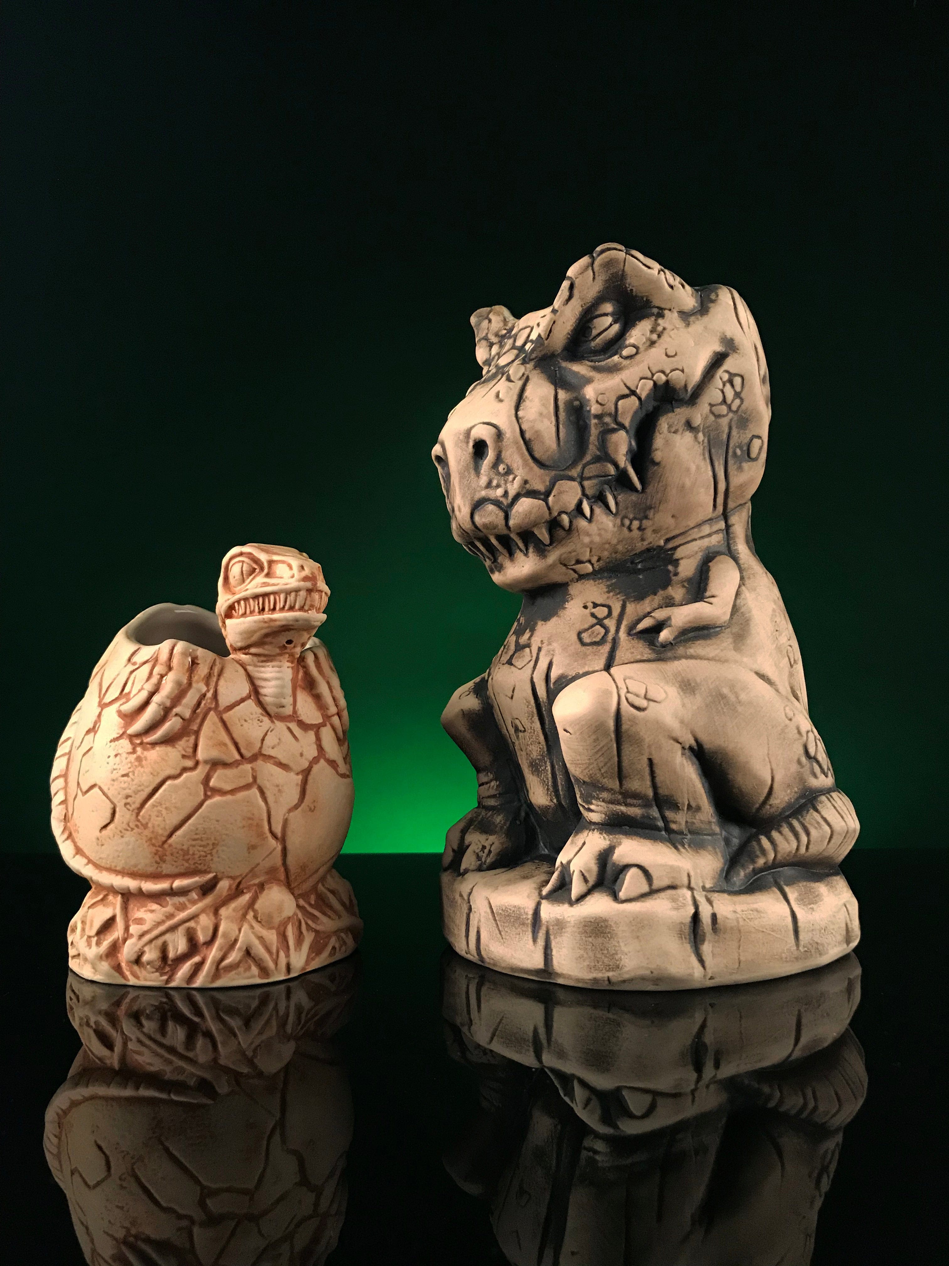 Jurassic Park T-Rex Tiki Mug - Bone Variant Collectible Cup | Dinosaur Themed Drinkware for Movie Fans, Home Bar Decor & Gift Idea