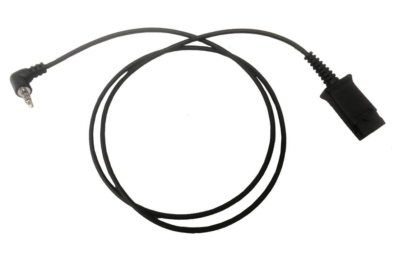 Eartec Office Single Ear Headset for Gigaset DL500A, DX800 ISDN & DX600 ISDN VoIP Desk Phones with Free 2.5mm Jack Cable - QD011 - Perfect for Call Centers, Office Communication & Remote Work