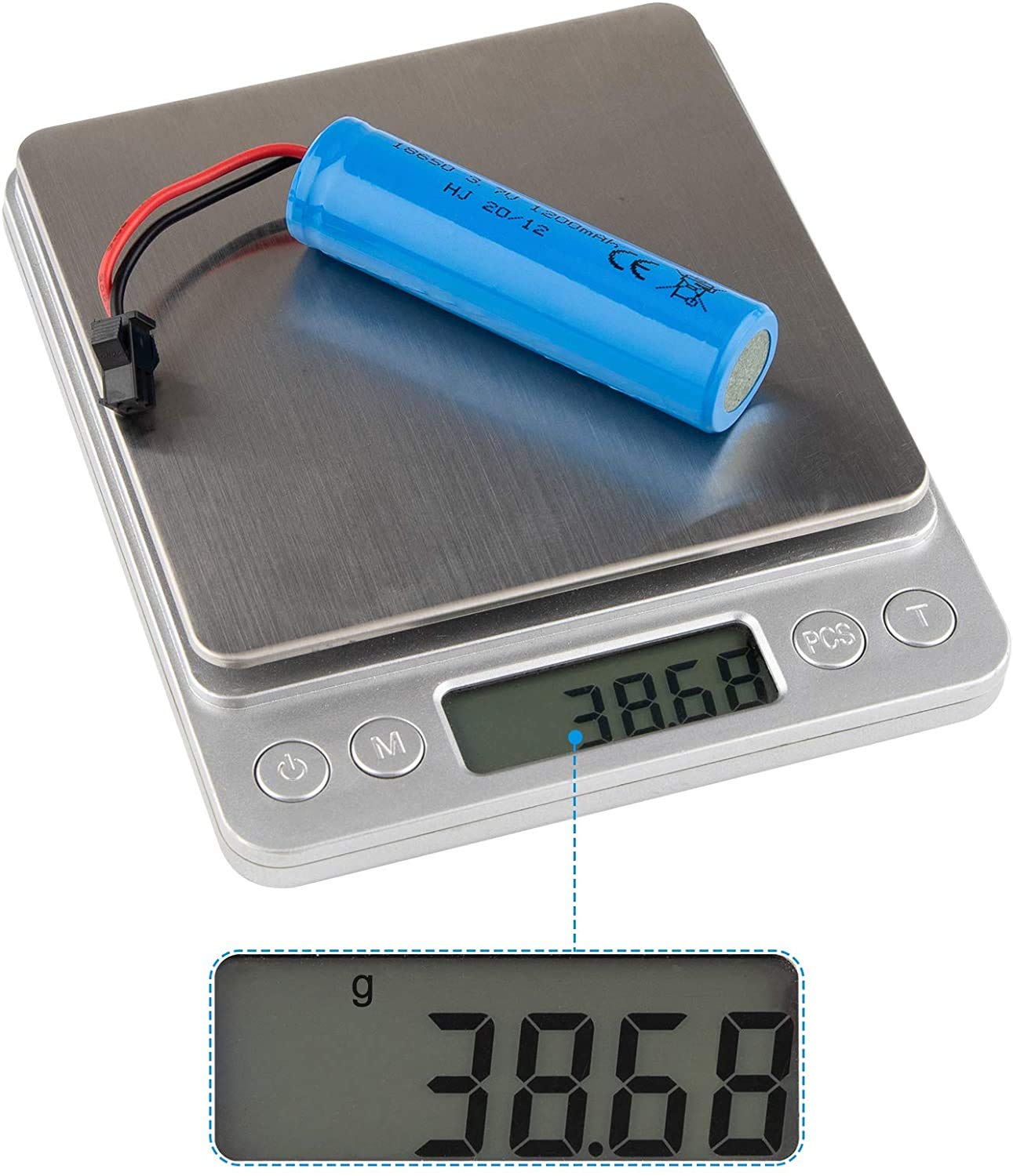 FPVERA 3.7V 1200mAh Rechargeable Li-ion Battery 2 Pack with USB Charger - Compatible with RC Cars, Trucks, Off-Road Vehicles - Perfect for Remote Control Hobbyists and DIY Projects