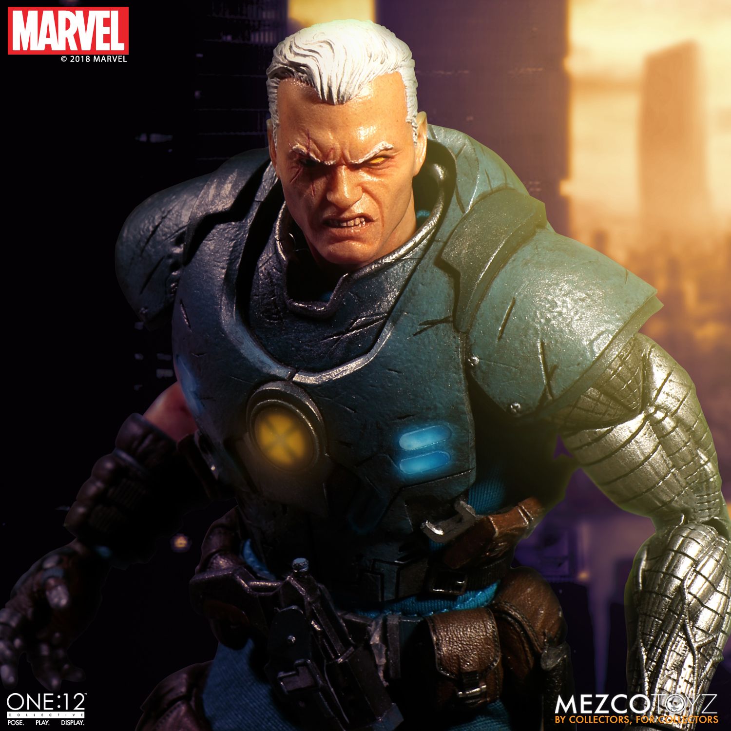 Mezco Toyz One:12 Collective Marvel Comics Cable 1/12 Scale Action Figure - Premium Collectible Toy for Marvel Fans, Gift for Comic Lovers | Display, Photography, Cosplay & Collection