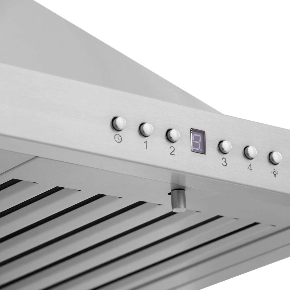 ZLINE 48 Inch Professional Kitchen Package - Stainless Steel Dual Fuel Range & Convertible Vent Hood (2KP RARH48) | Perfect for Home Chefs & Modern Kitchens