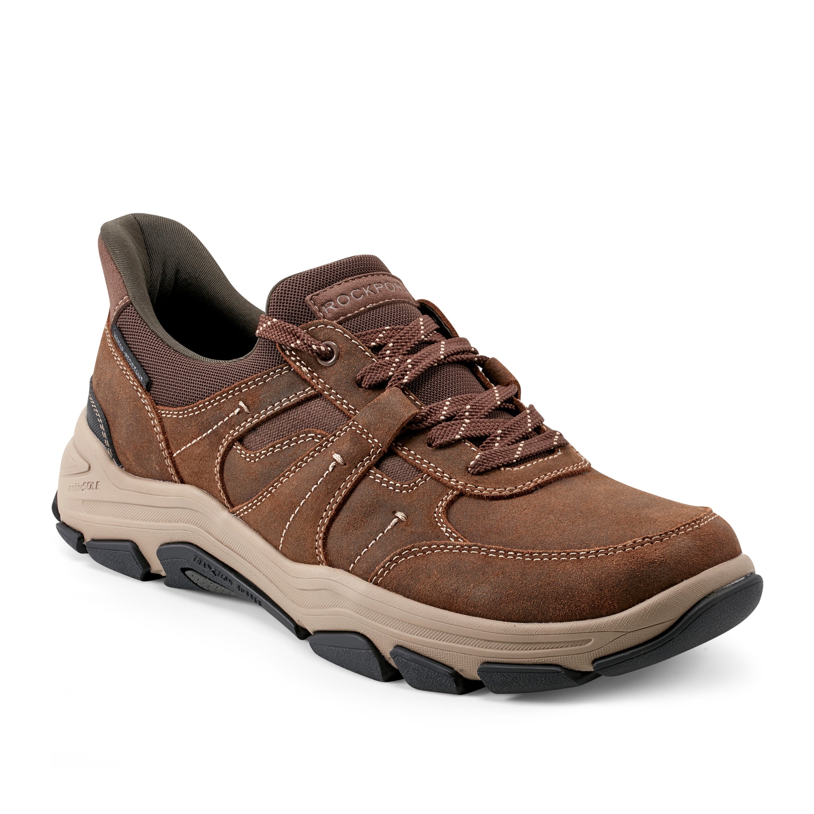 Men's Rhett Step Activated Casual Lace Up Shoes - Comfortable Walking & Everyday Sneakers for Work, Travel & Outdoor Activities