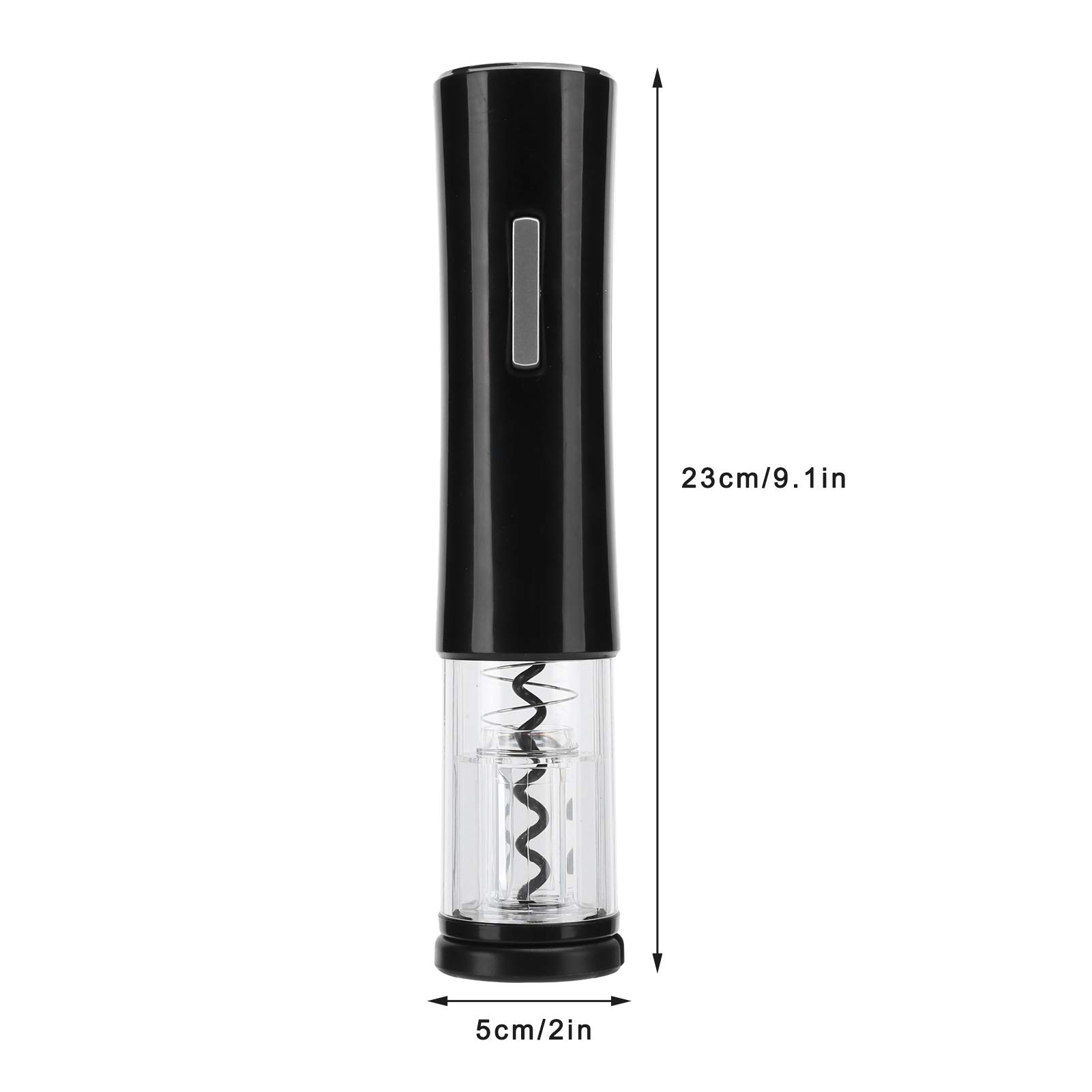 Automatic Electric Wine Bottle Opener with Removable Foil Cutter - Black | Cordless Rechargeable Corkscrew for Easy Wine Opening | Perfect for Home, Parties, and Restaurants