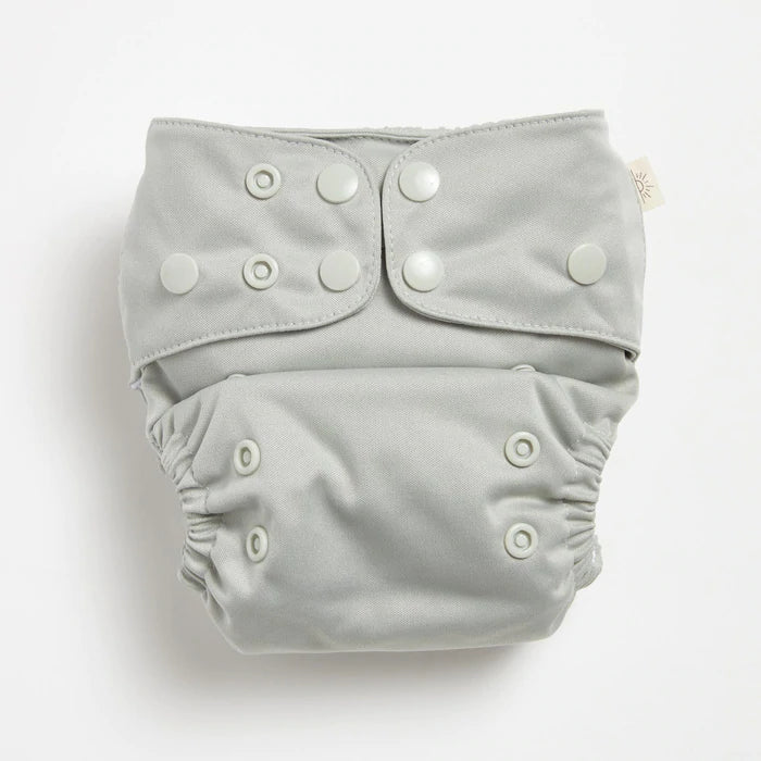 EcoNaps Modern Cloth Diaper - Reusable & Eco-Friendly Baby Nappy in Sea Mist Color | Perfect for Newborns, Infants & Toddlers | Daycare & Home Use