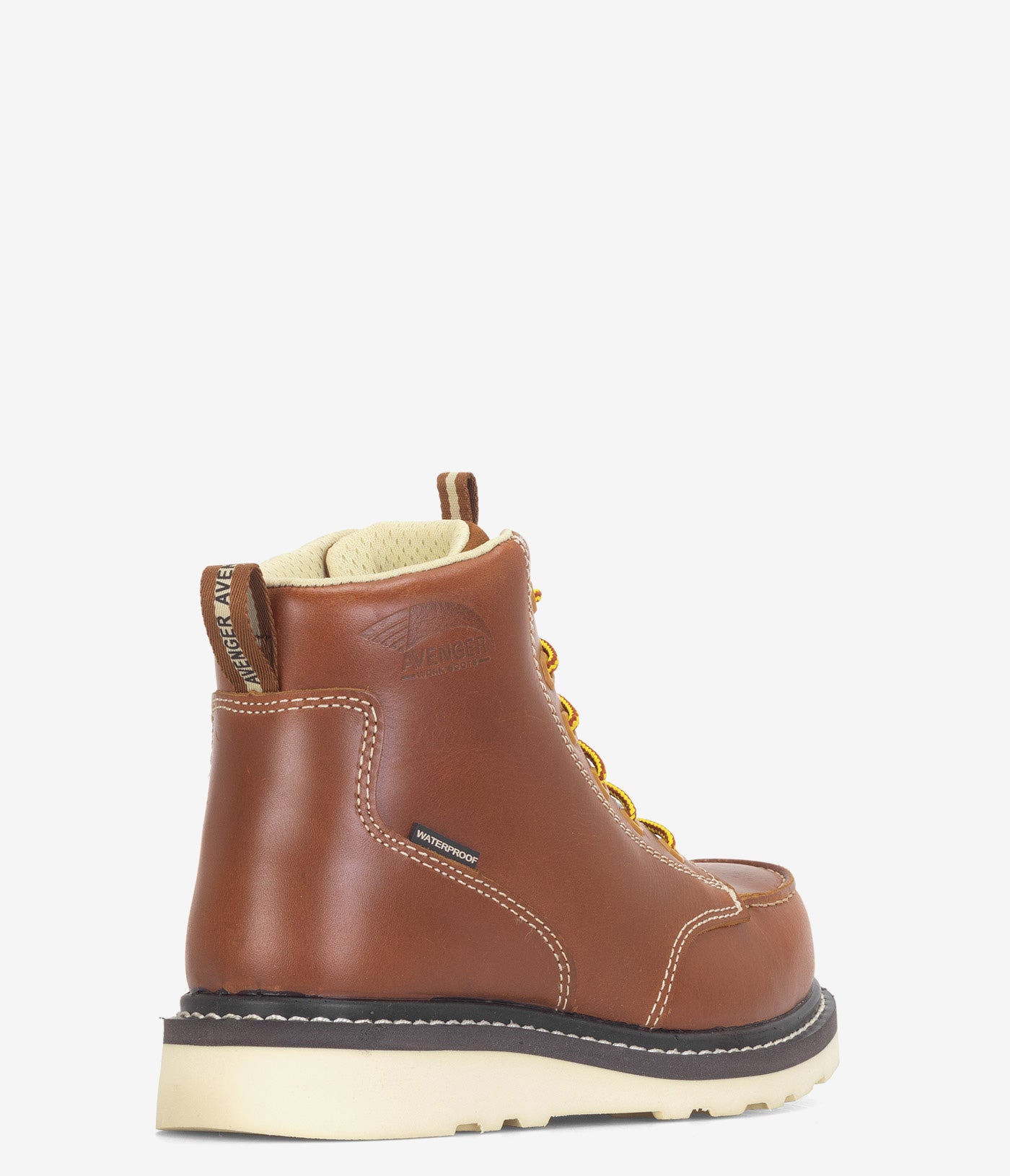 Avenger Moc Toe Carbon Safety Toe Waterproof Wedge Work Boots for Women - Durable Steel Toe Construction for Construction, Warehouse & Outdoor Work