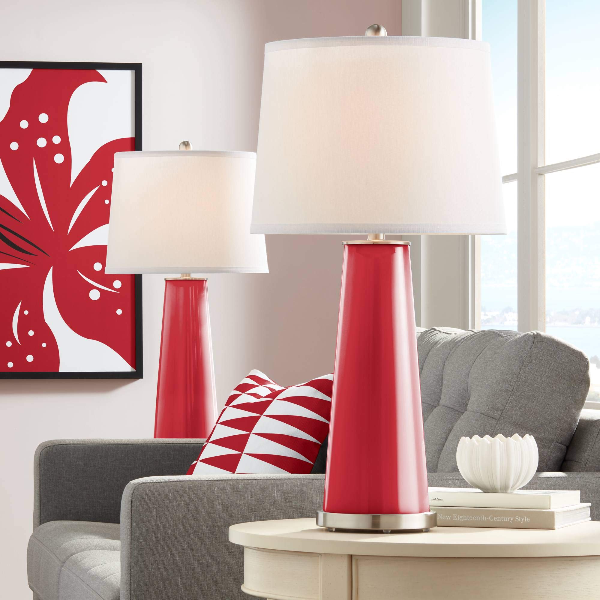 Color + Plus Leo Modern Table Lamps Set of 2 - 29.5