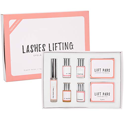 Professional Lash Lift Kit - Semi-Permanent Eyelash Perm Curler with Multi-Size Patches & Strong Hold Glue | At-Home Salon Quality Lash Lift & Curling Set for Natural Volume & Long-Lasting Curls | Perfect for DIY Beauty, Bridal Makeup & Special Occasions