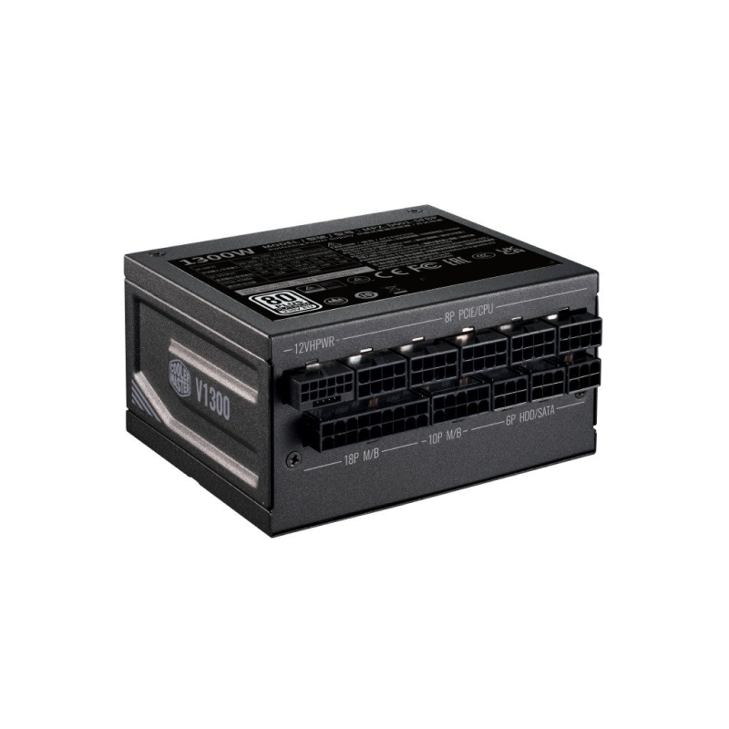 Cooler Master MPZ D001 SFBP BUK CM V SFX Platinum 1300W Full Modular ATX3 Power Supply (10-Year Warranty) - High-Performance PSU for Gaming PCs, Workstations & Crypto Mining Rigs