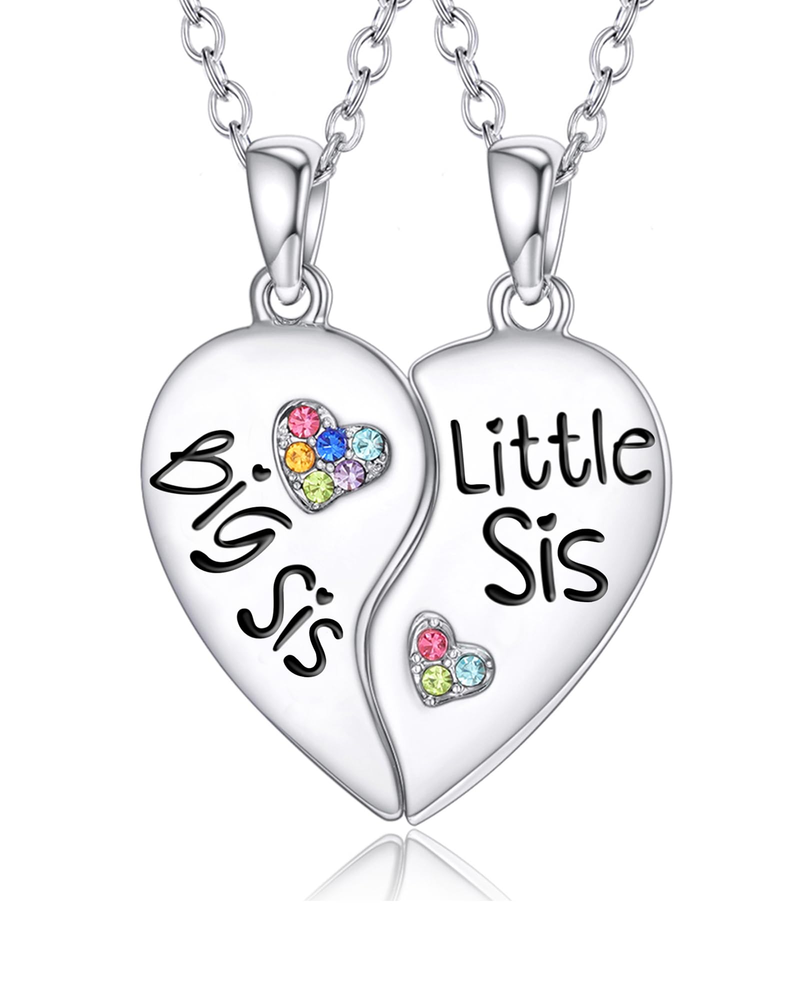 Best Friend Necklaces for Sisters - Matching BFF Jewelry Set for Women & Girls - Perfect Birthday Gift for Besties - Ideal for Anniversaries, Valentine's Day & Special Occasions