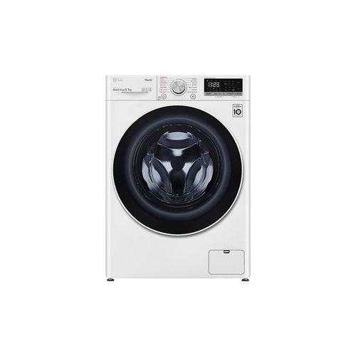 LG WVC5 1409W 9kg/5kg Washer Dryer Combo - White | Energy Efficient Front Load Laundry Machine for Apartments & Small Homes | Perfect for Compact Spaces & Eco-Friendly Washing