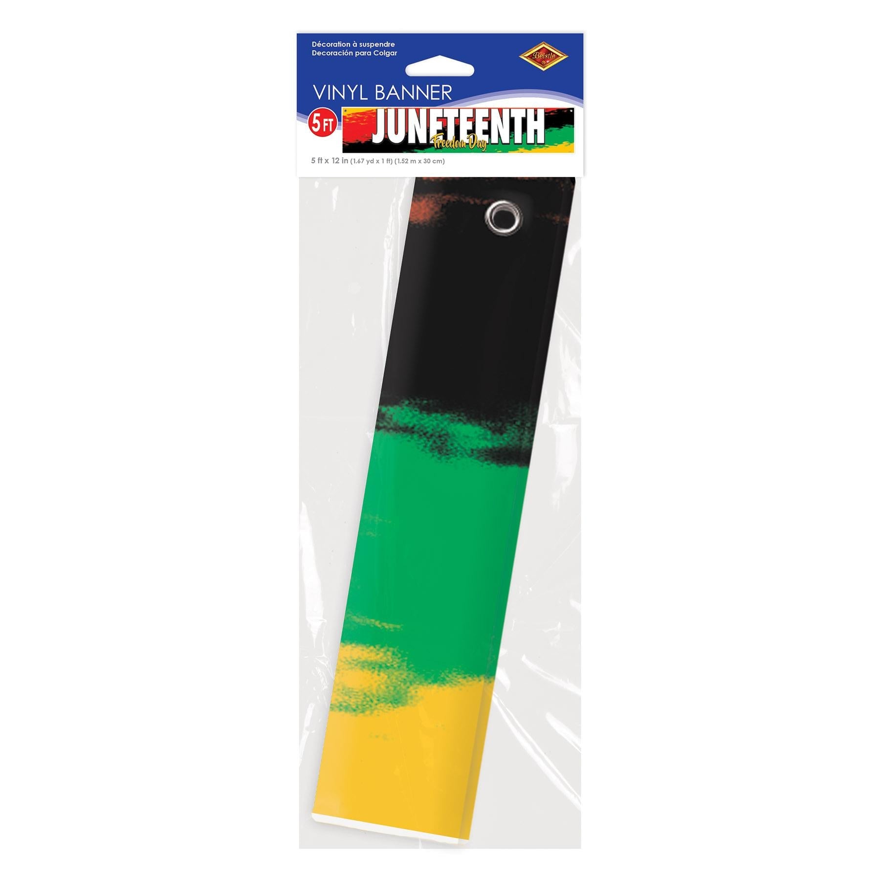 12 Pack Juneteenth Decorations - Patriotic Red, Black, Green Banners for Juneteenth Celebrations, Parties, and Home Decor