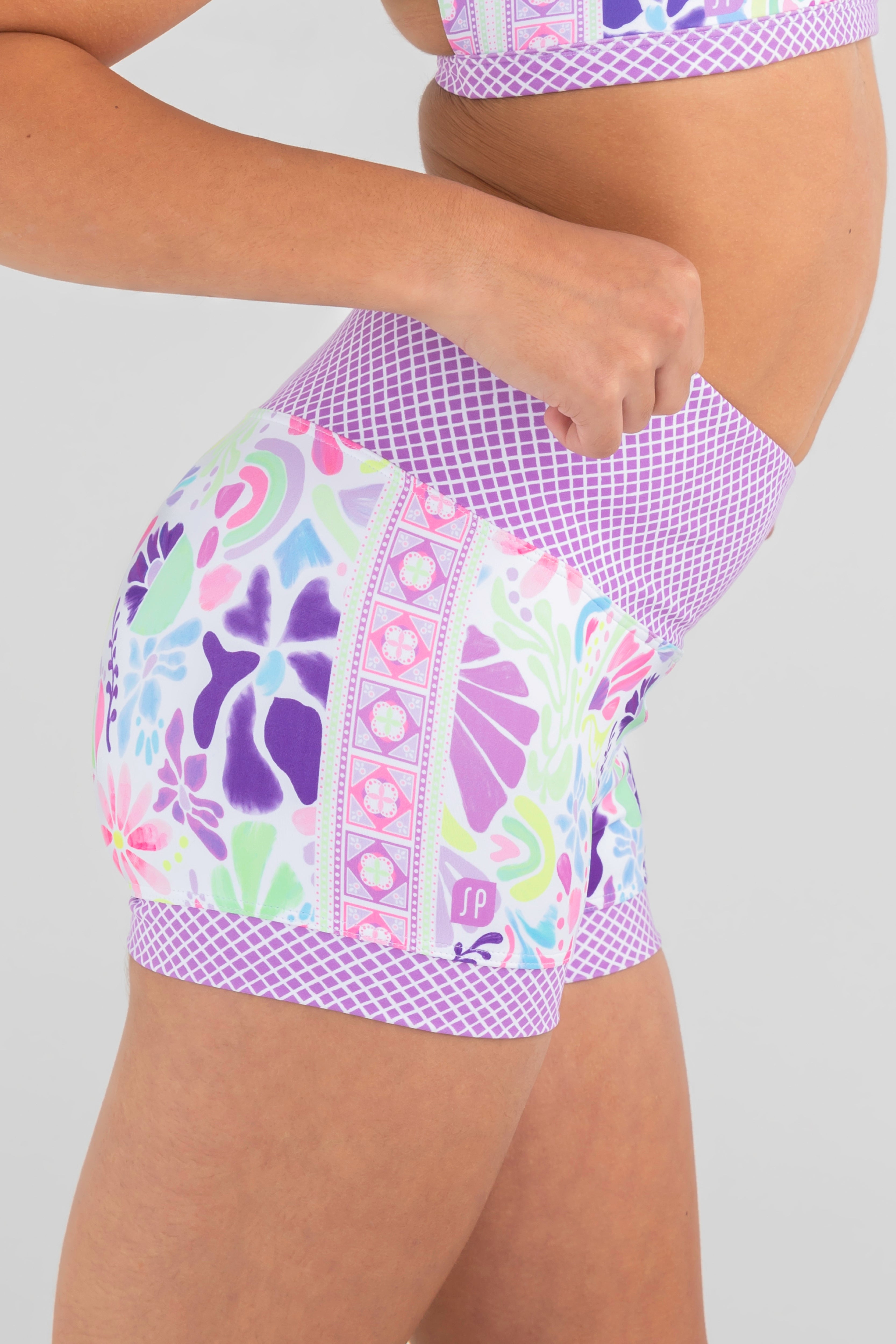 Mod Squad High Waist Shorts for Women - Comfortable & Stylish Workout Shorts for Yoga, Running, and Gym