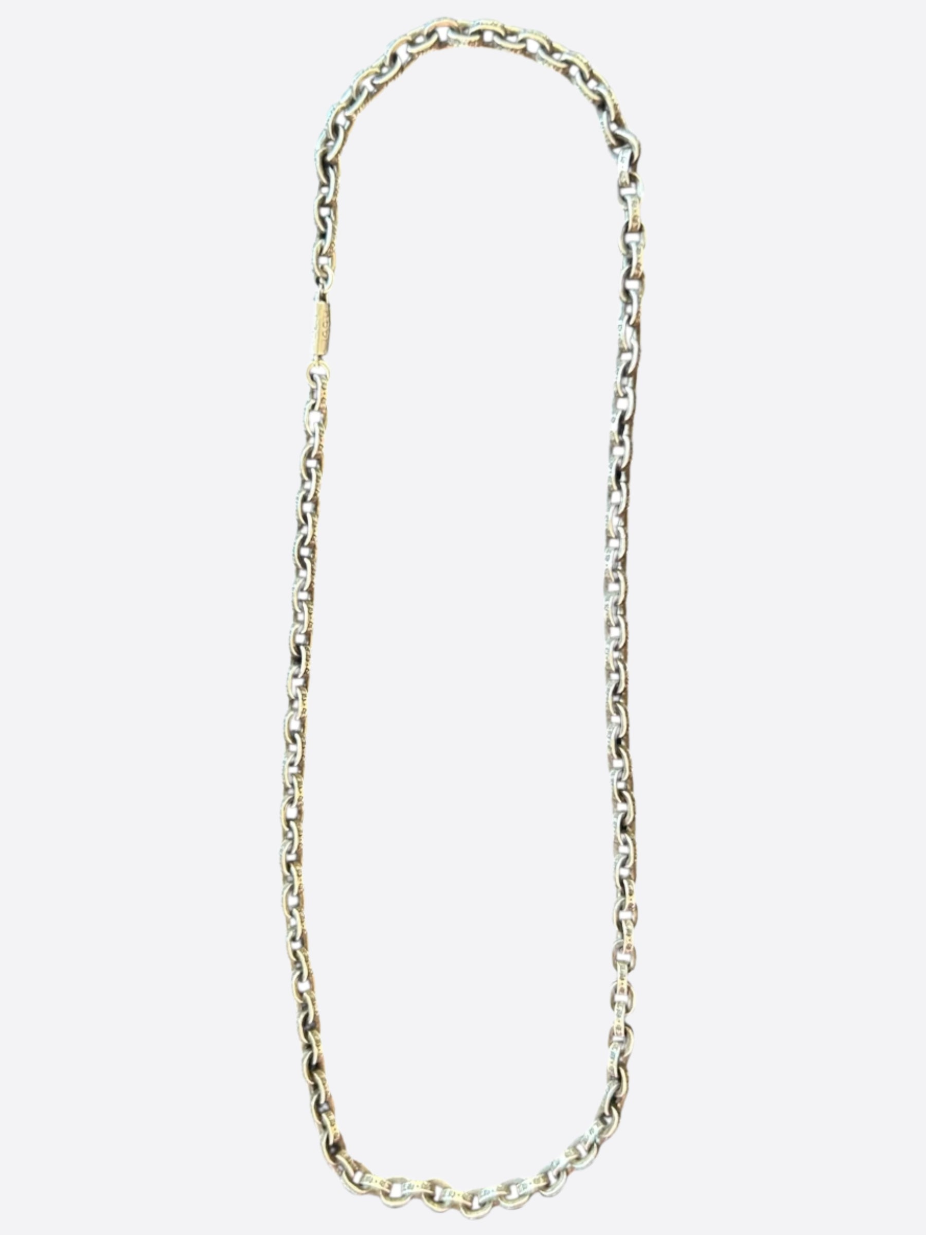 Chrome Hearts Silver Paperchain Necklace for Women - Sterling Silver Gothic Jewelry for Everyday Wear & Special Occasions