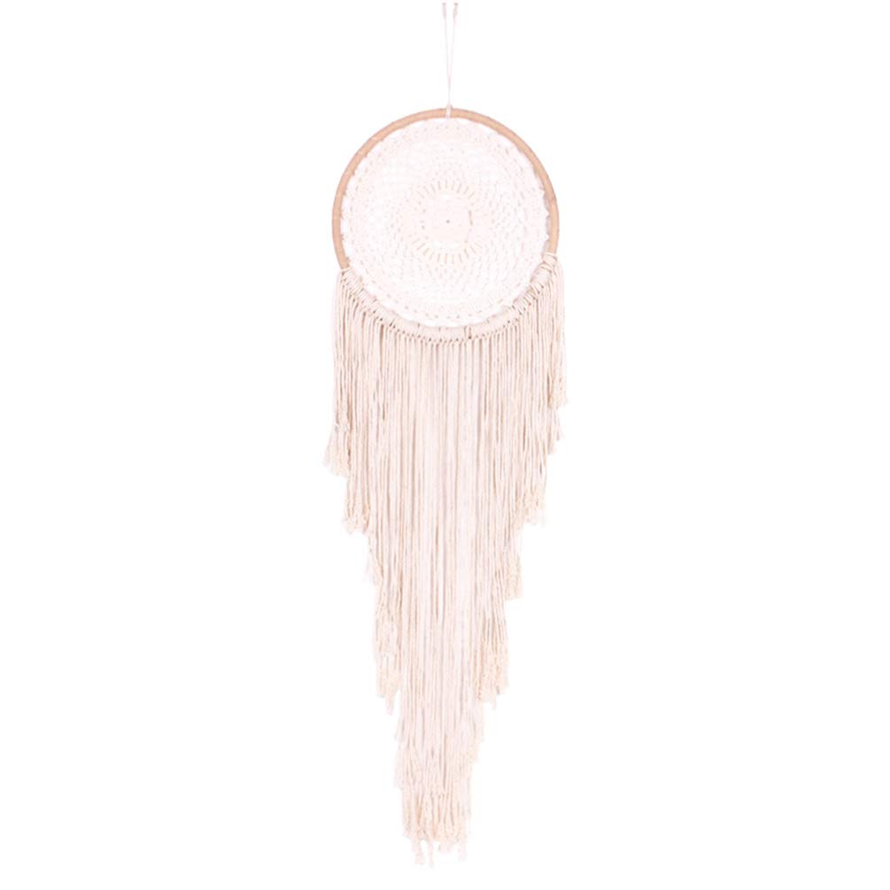 EXCEART Macrame Cotton Rope Wall Hanging Tapestry - Handwoven Bohemian Home Decor for Bedroom, Living Room & Dorm - Natural Fiber Woven Art for Boho Chic Interior Design