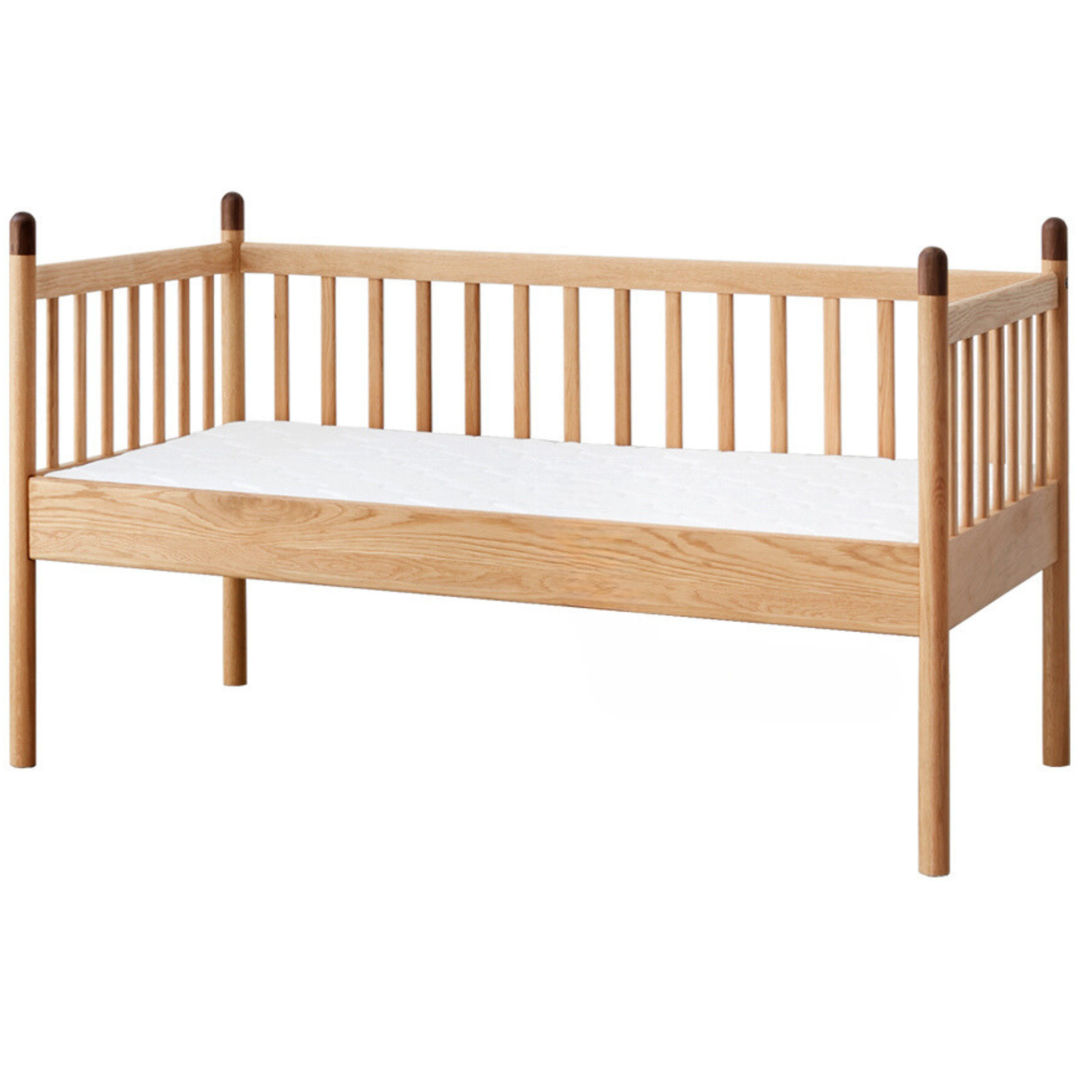Premium Solid Oak Wood Toddler Bed – Sturdy & Safe for Kids | Perfect for Nursery, Bedroom & Daycare Use