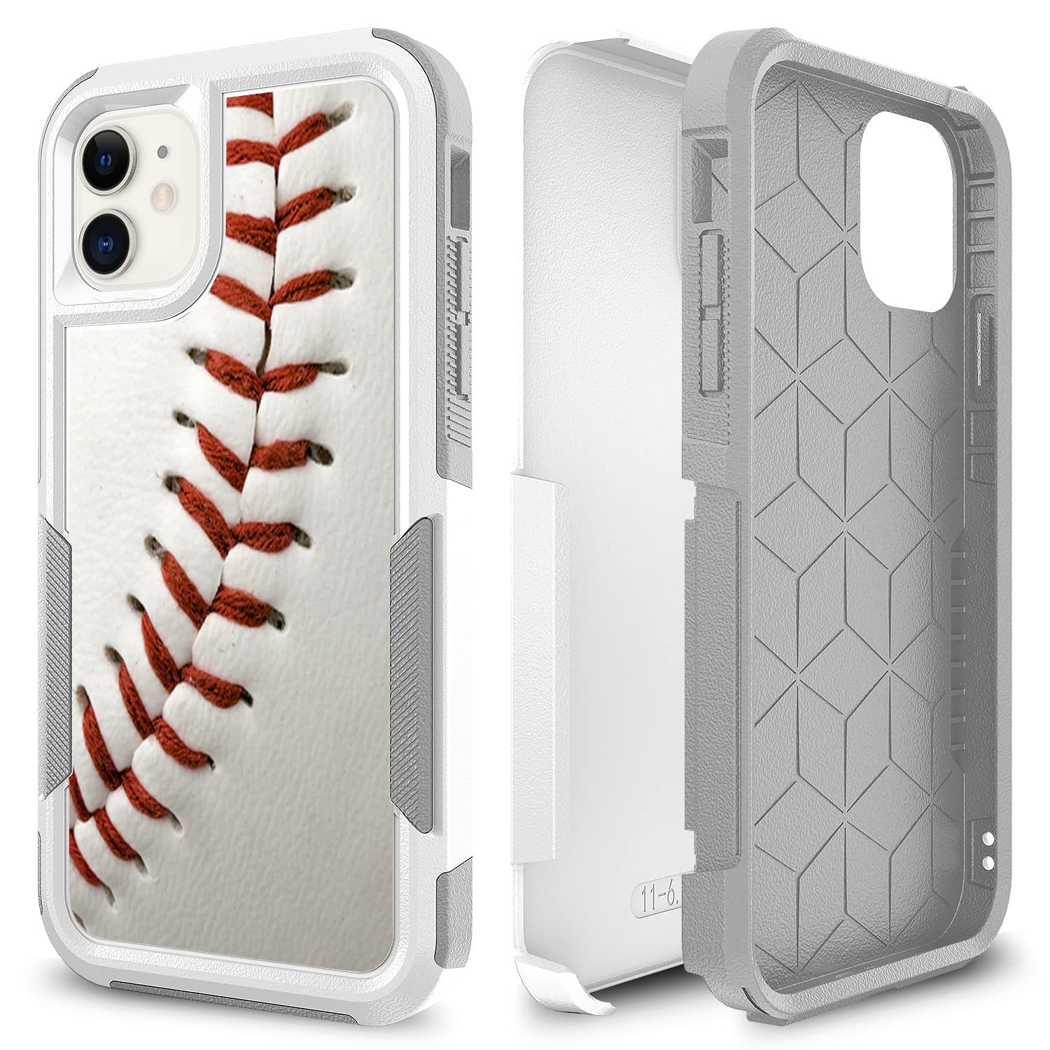 Baseball Fan iPhone 11 Case - Shockproof Hybrid PC & Silicone Cover (6.1 Inch) - Perfect for Sports Enthusiasts & Daily Protection