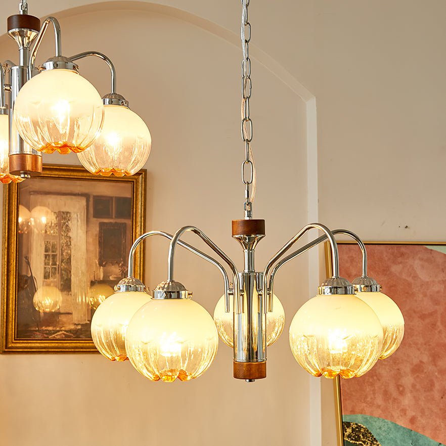 Elegant Flower Bud Chandelier - Modern Floral Crystal Ceiling Light Fixture for Dining Room, Bedroom & Living Room Decor