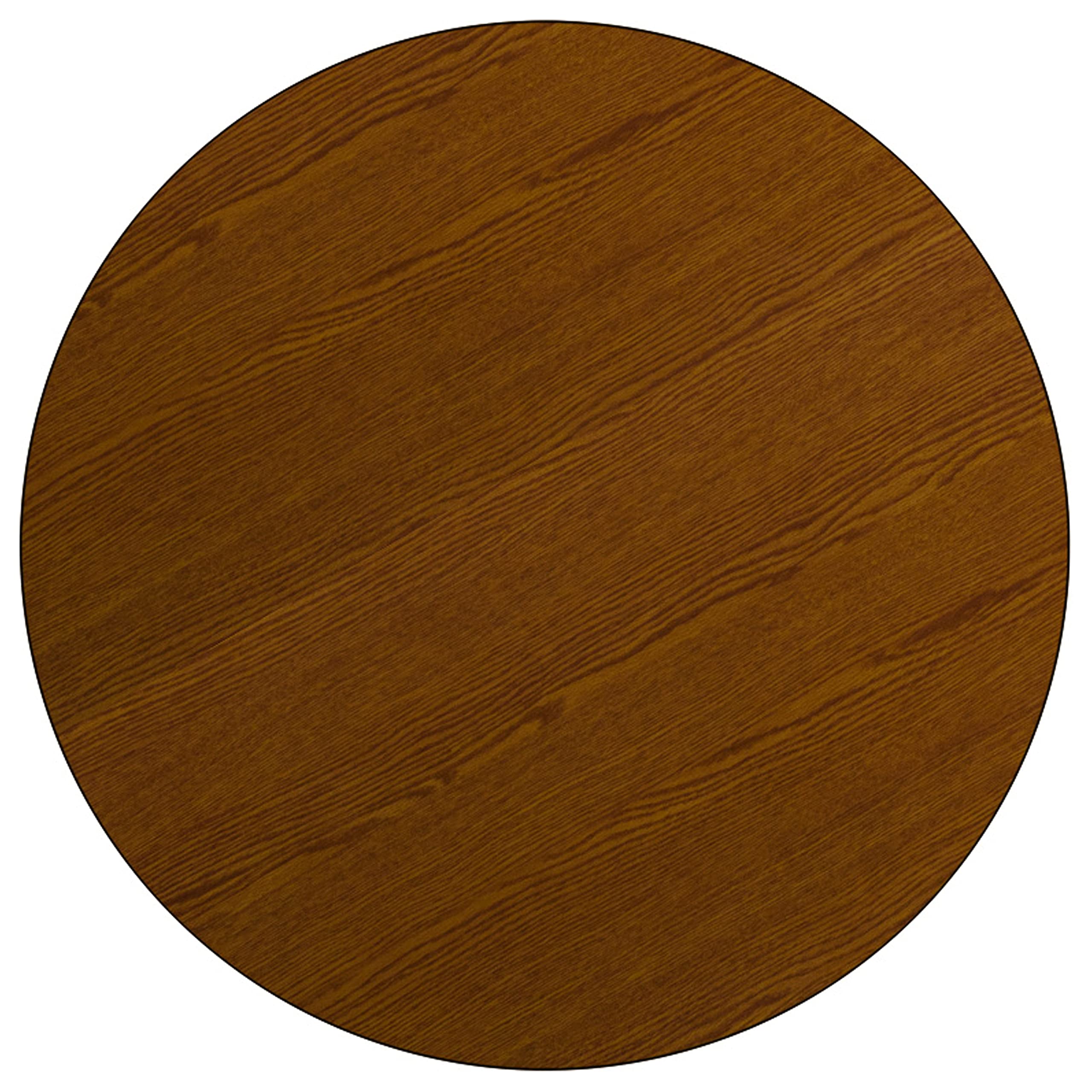 Flash Furniture 42-Inch Round Oak Laminate Activity Table with Adjustable Legs - Perfect for Classrooms, Offices, and Home Study Areas