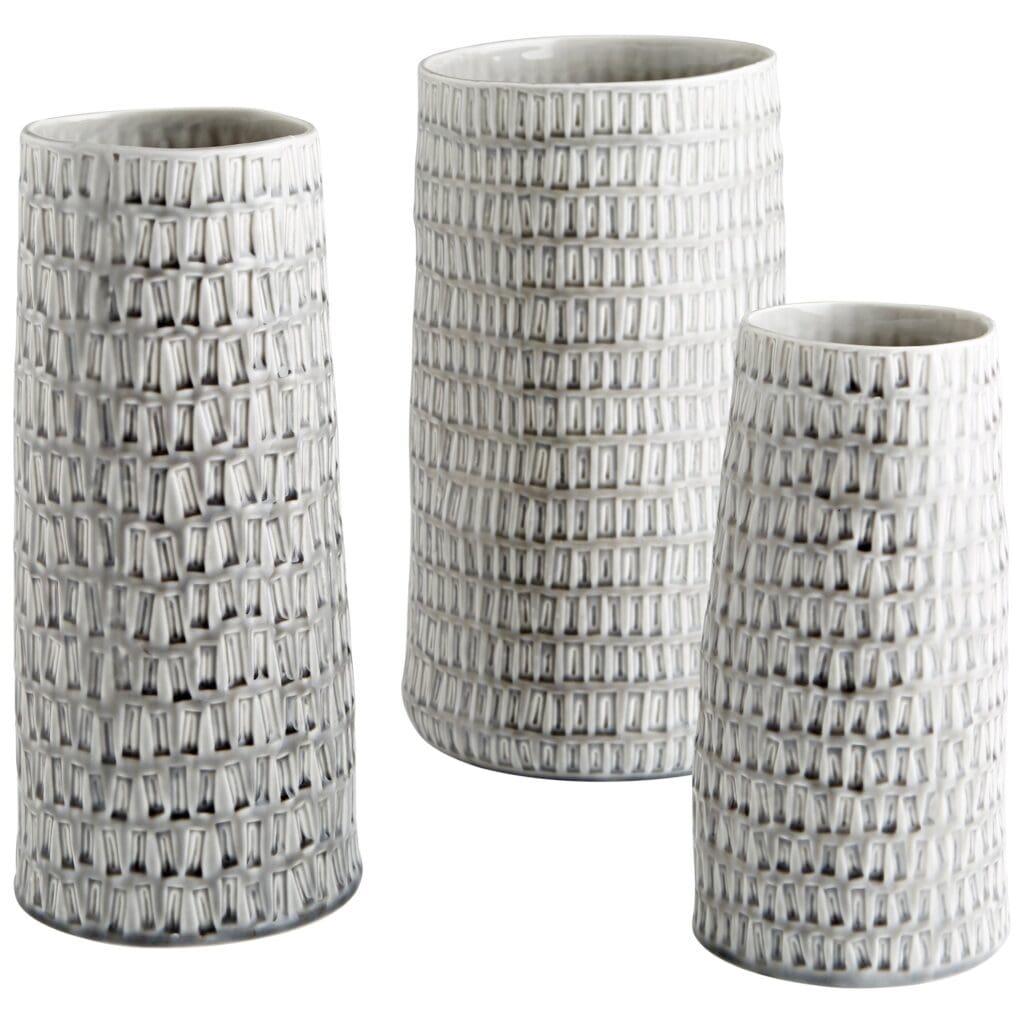Cyan Design 10915 Somerville Large Vase in Oyster Silver - Elegant Home Decor for Living Room, Dining Table & Wedding Centerpieces