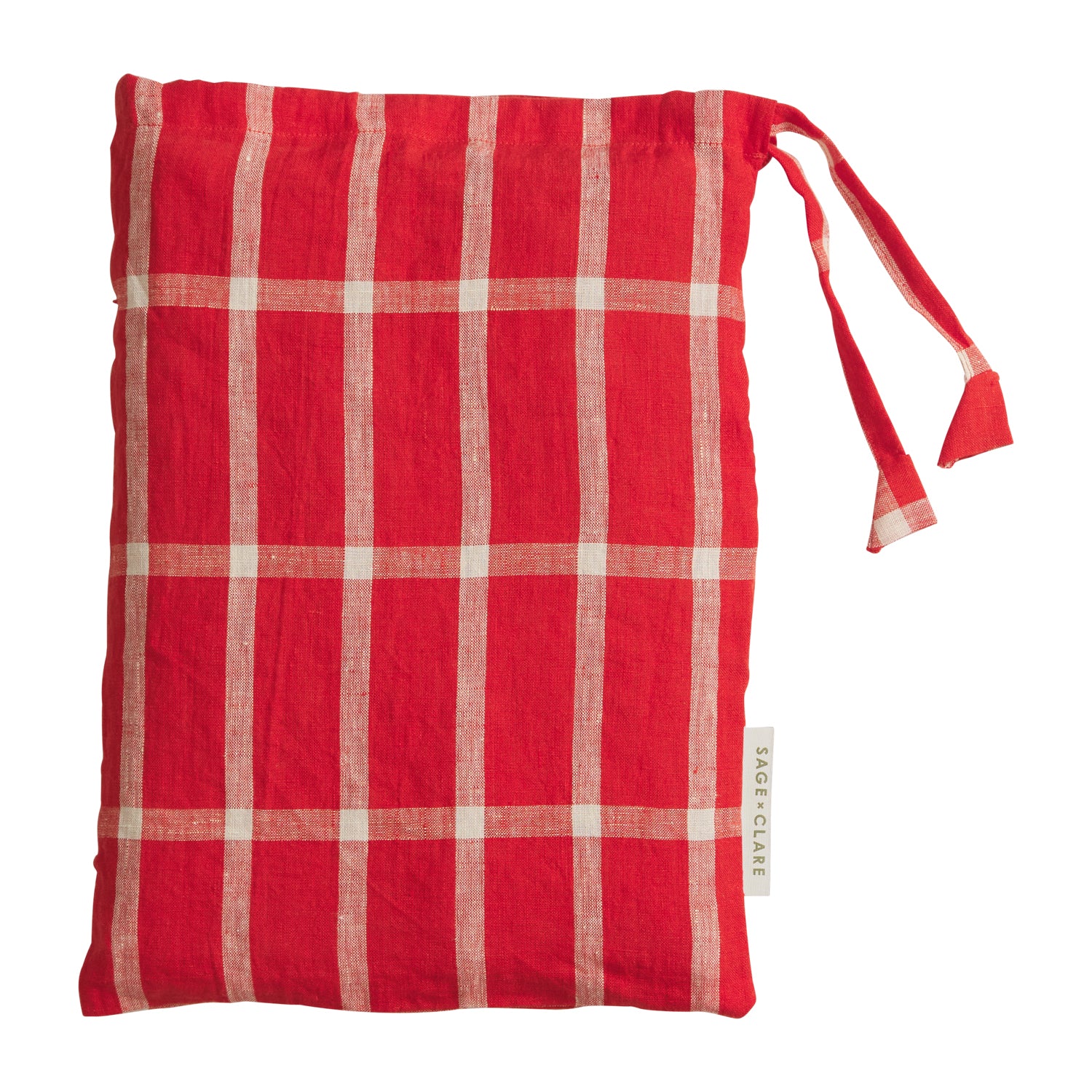 Premium Remi Linen Euro Pillowcase Set - Scarlet Red - 100% Natural Linen Bedding - Soft & Breathable for All Seasons - Perfect for Master Bedroom, Guest Room & Luxury Hotels