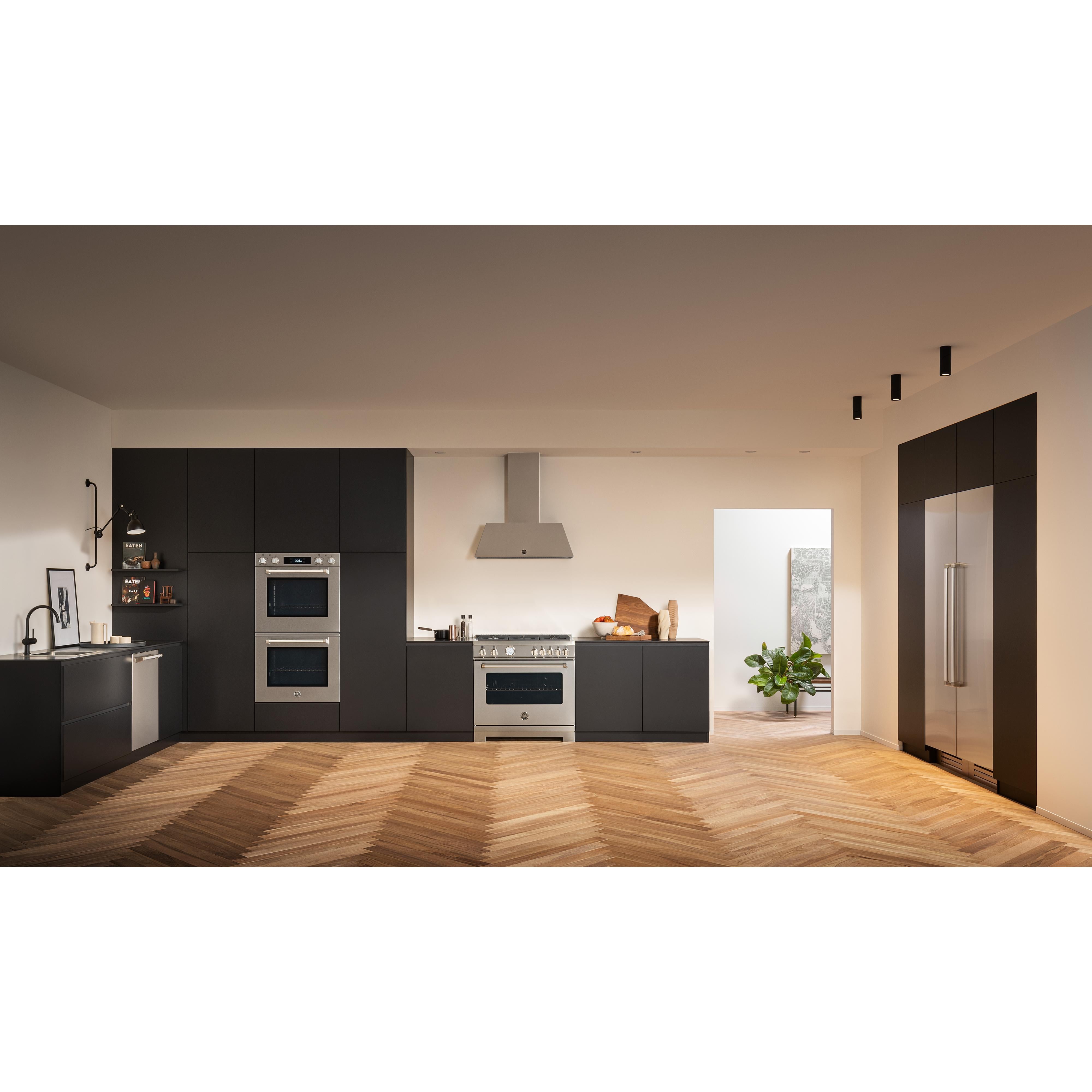 Bertazzoni 36 Inch Freestanding Gas Range MAS365GASXV - Professional Italian Gas Stove for Home Kitchen, Perfect for Cooking, Baking & Entertaining