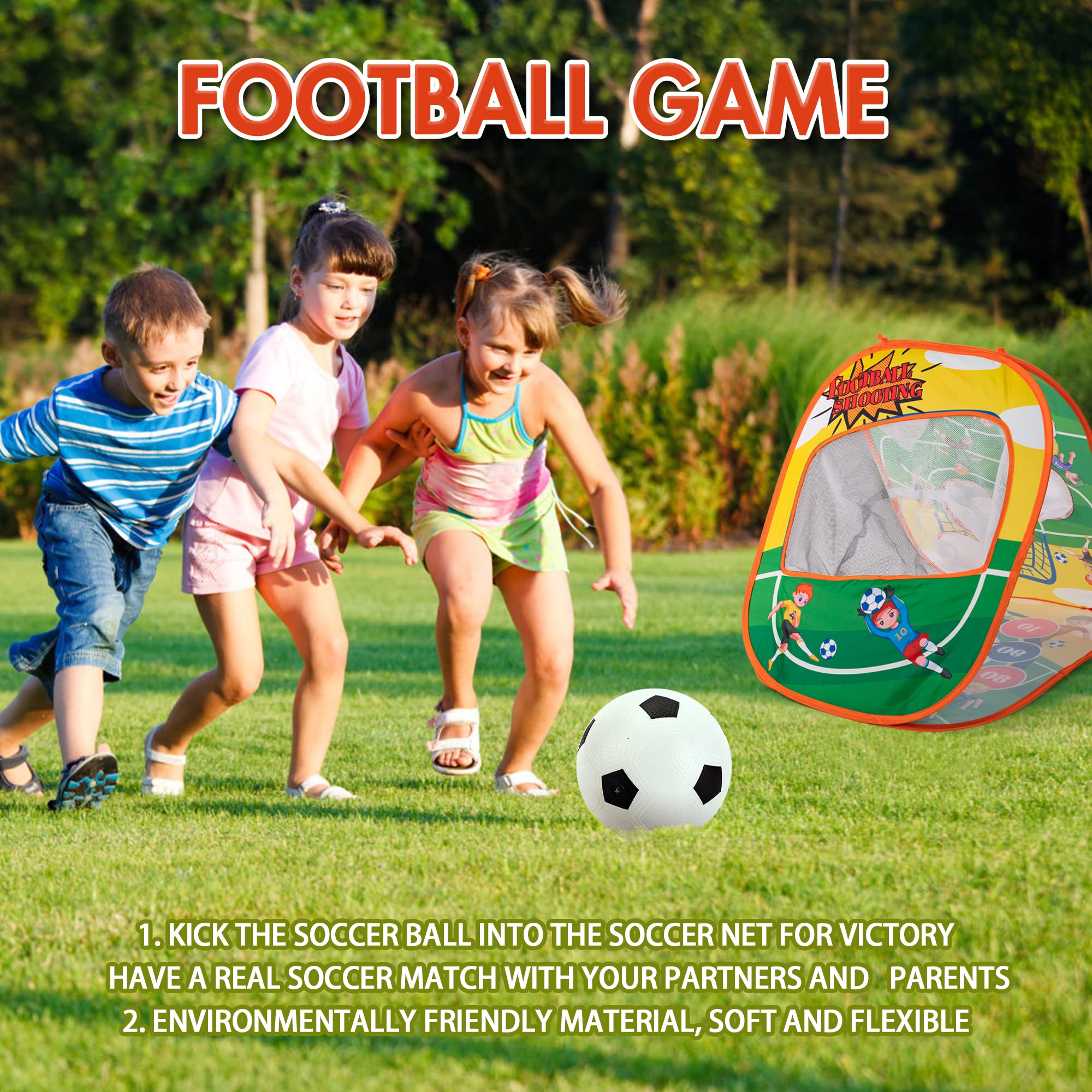 Sundaymot Bean Bag Toss Game Set - Football Themed Outdoor & Indoor Activity Toy for Kids Ages 3-8 Years Old - Perfect Birthday, Christmas Gift for Boys & Girls - Fun Backyard, Party, Family Game for Toddlers & Children
