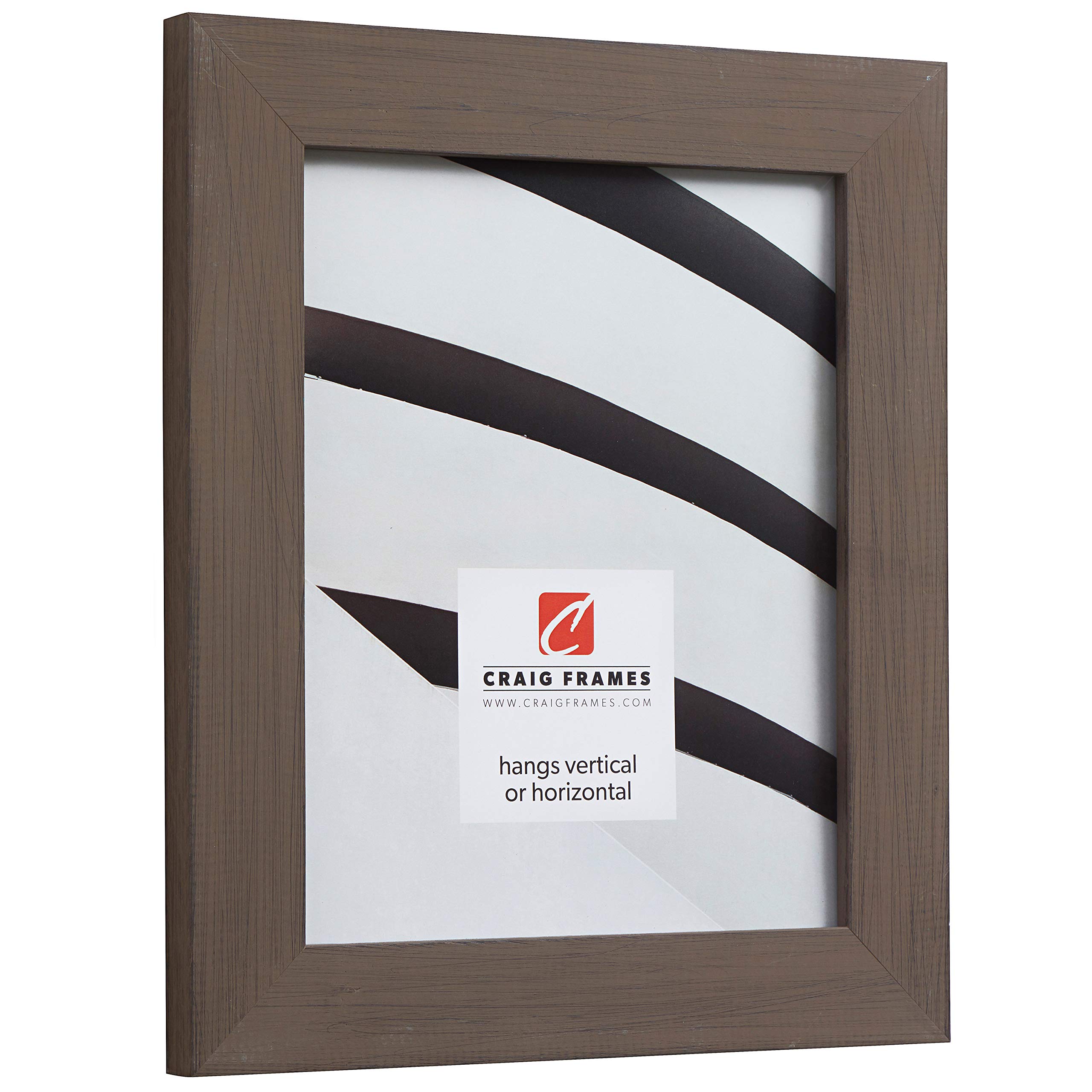 Craig Frames Jasper 14x17 Inch Picture Frame in Country Whiskey Brown - Perfect for Wall Decor, Family Photos, and Home Office Display