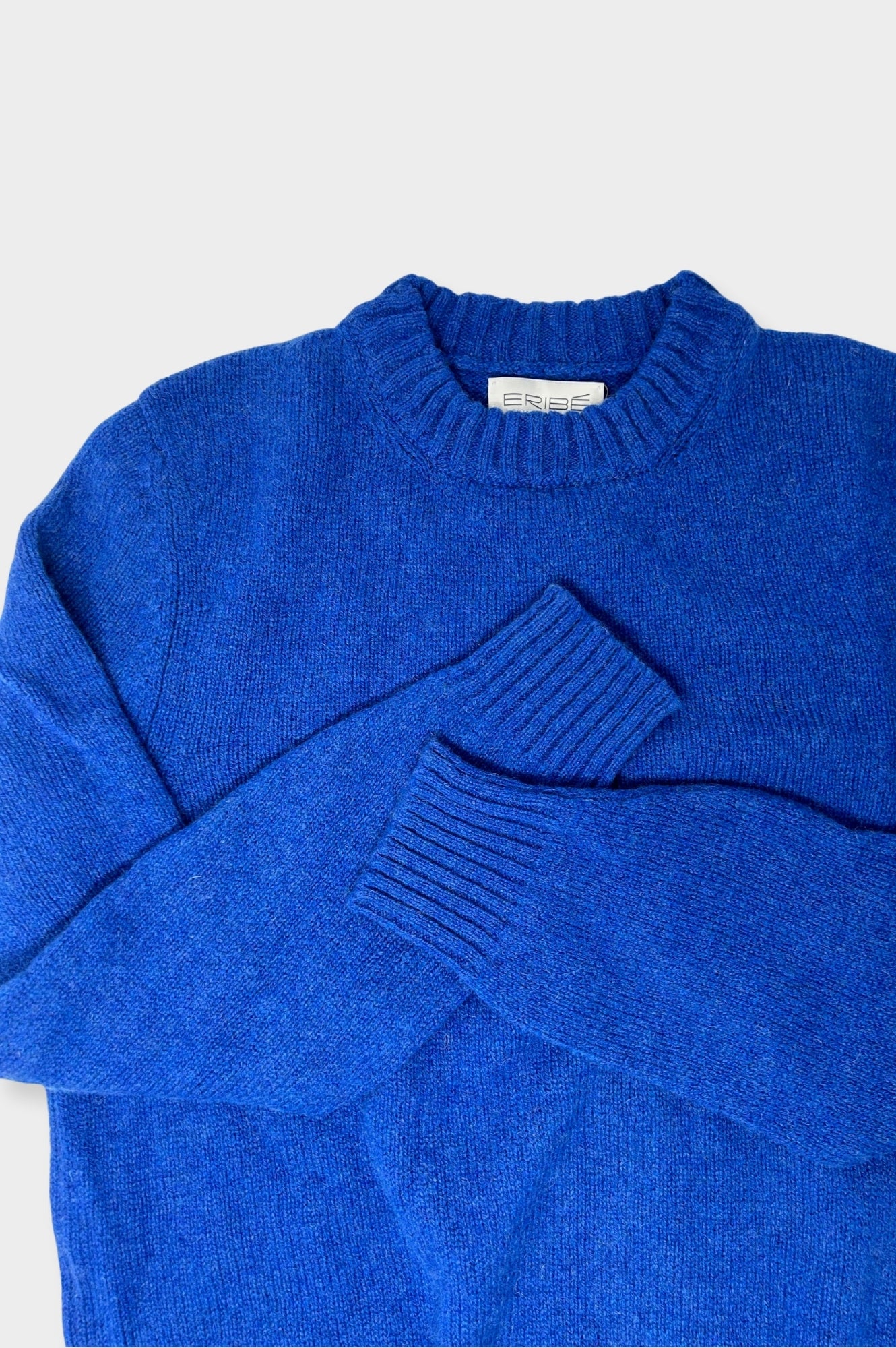 Brora Shetland Wool Sweater for Women | Soft Blue Knit Pullover | Cozy Winter & Fall Fashion | Perfect for Casual Outings & Office Wear