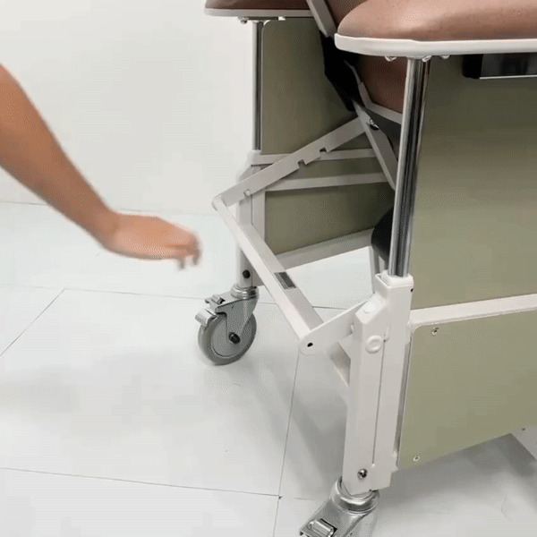 Portable Reclining Chair for Elderly with Removable Tray - Perfect for Nursing Homes, Hospitals & Home Care Comfort
