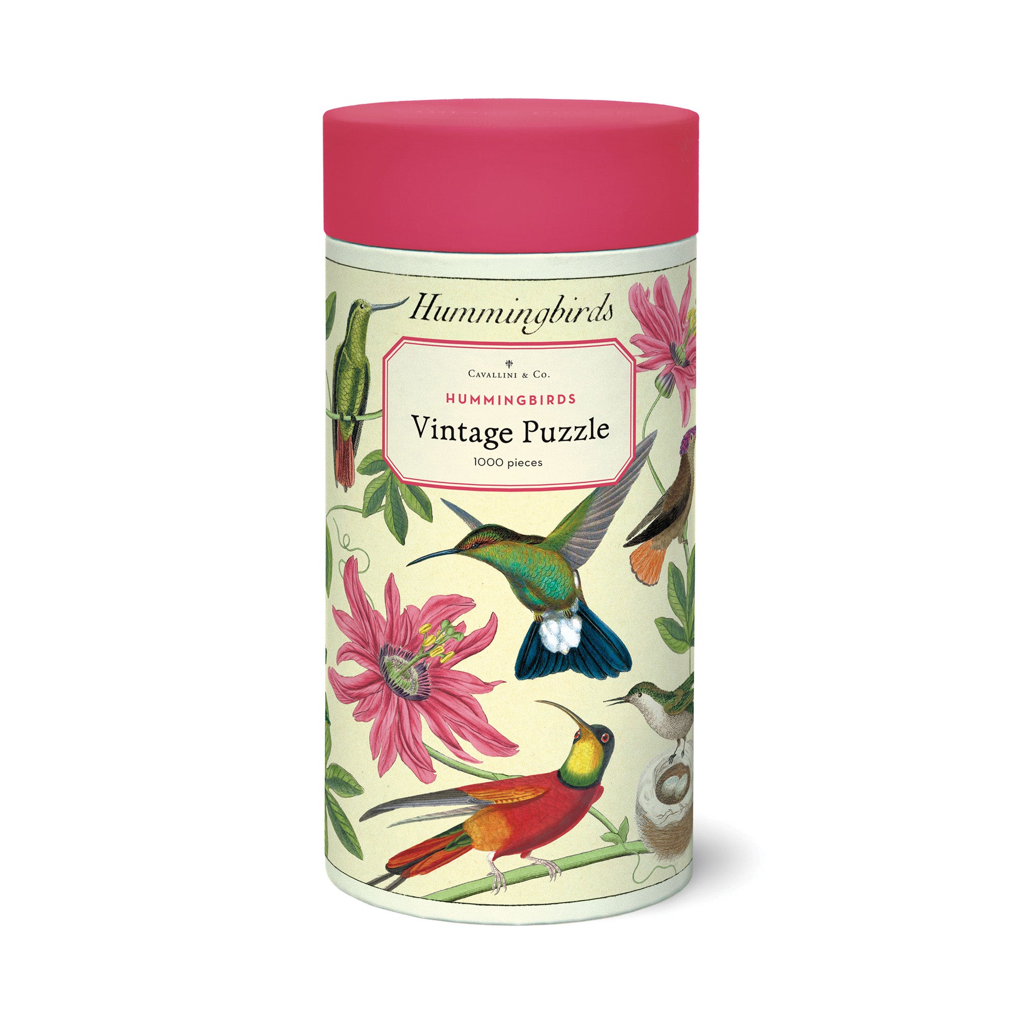 1,000 Piece Vintage Hummingbirds Jigsaw Puzzle - Beautiful Bird Art for Adults & Kids - Perfect for Family Game Night & Relaxation