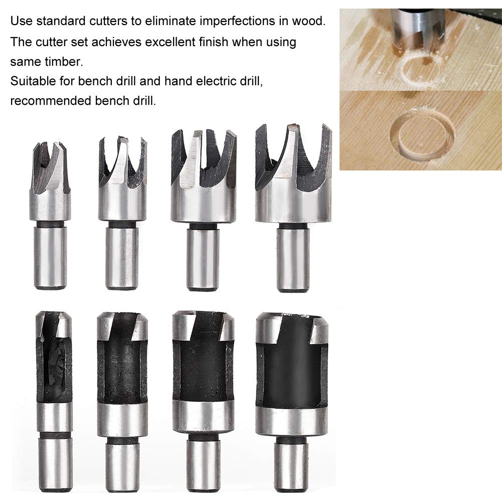 10mm Cork Drill Bit Knife Wood Plug Cutter Set - Carbon Steel Cutting Tool for Hand & Electric Drills - Perfect for Woodworking, DIY Projects & Furniture Repair