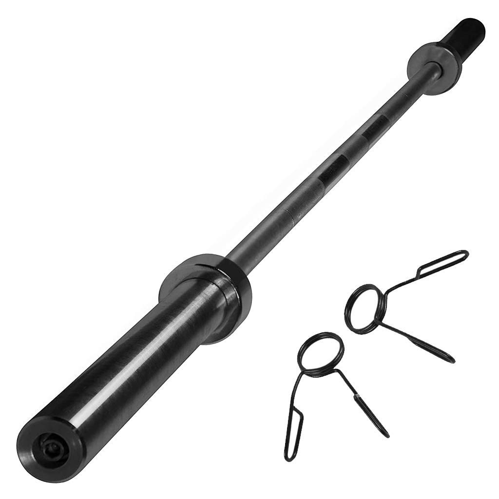 Olympic Weightlifting Bar 5Ft/6Ft - Straight Barbell Bar for Strength Training, Home Gym Equipment | Perfect for CrossFit, Powerlifting & Indoor Workouts