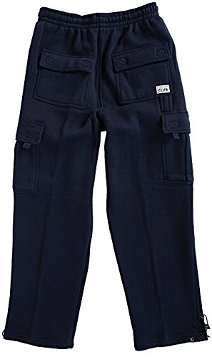Pro Club Men's Heavyweight Fleece Cargo Pants - Warm Winter Work Pants for Outdoor Activities, Hiking & Casual Wear
