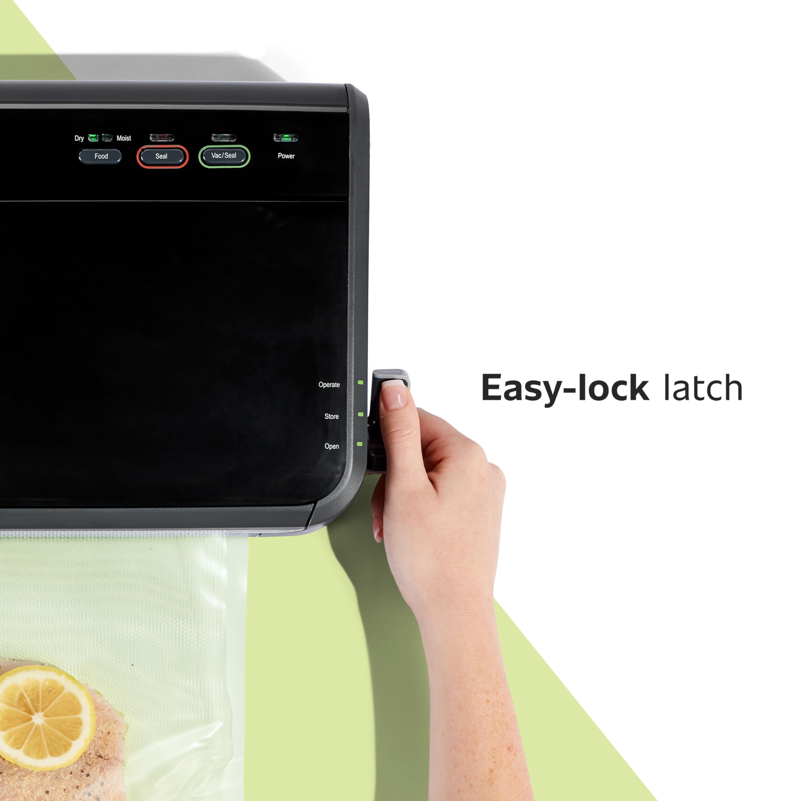 FoodSaver Vacuum Sealer Machine - Automatic Bag Detection, Sous Vide Compatible, Includes Sealer Bags & Roll, Handheld Vacuum Sealer, Black - Perfect for Meal Prep, Sous Vide Cooking & Food Storage