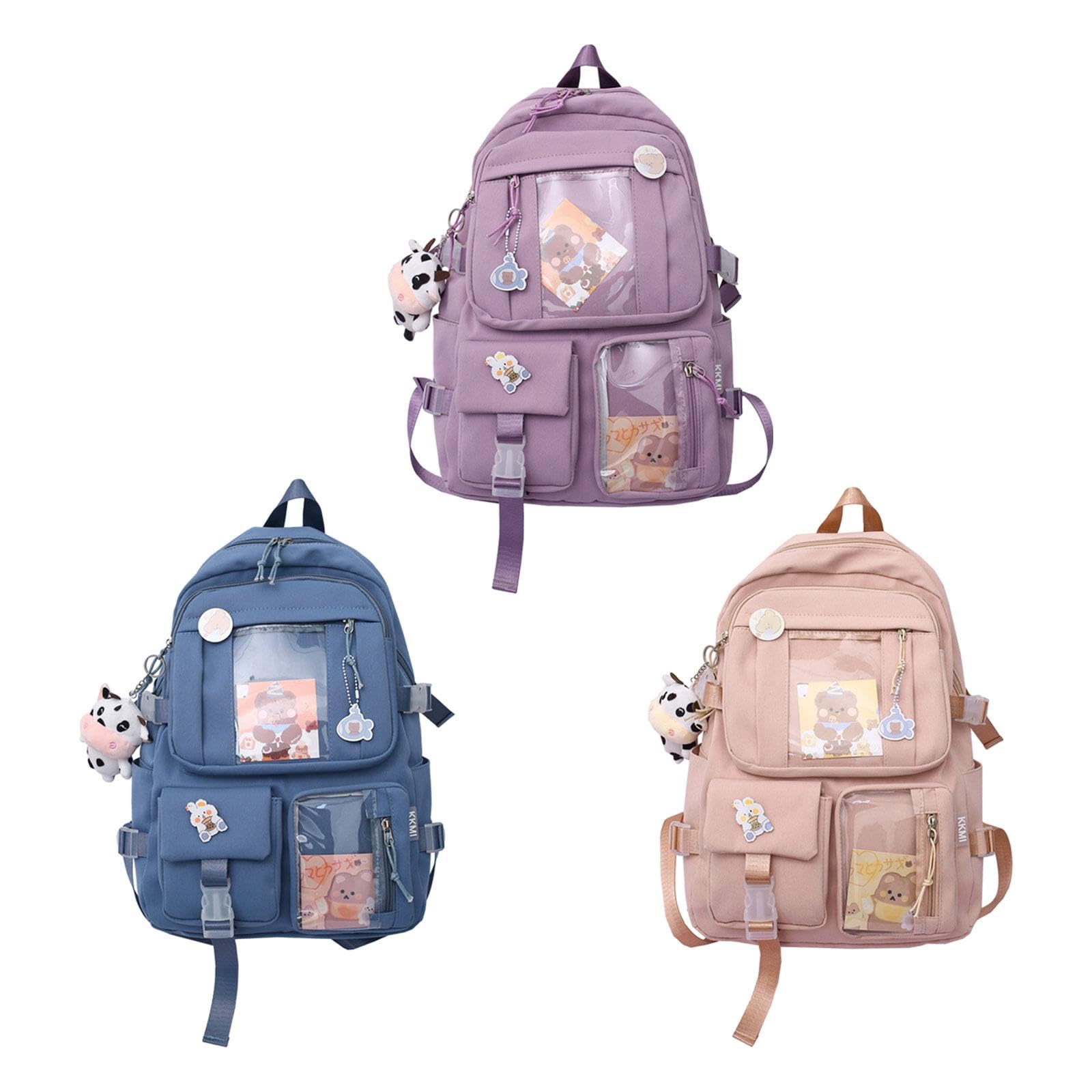 MYADDICTION Women's Backpack - Cute Durable Travel Backpack for Women, Teens & Kids, School Bookbag, Purple | Perfect for School, College, Travel & Daily Use