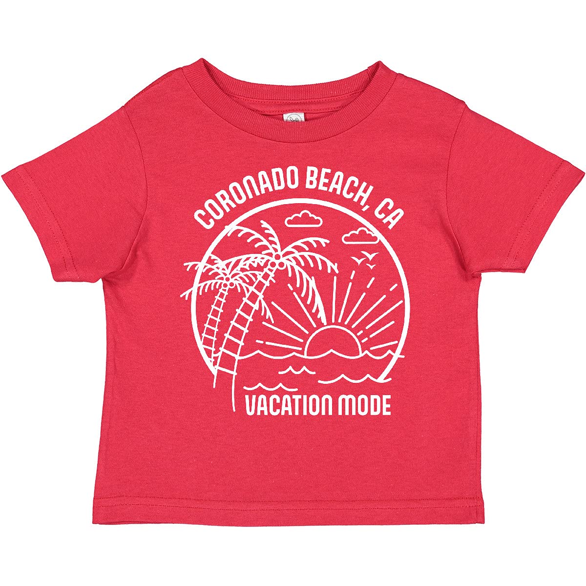 Inktastic Summer Vacation Mode Coronado Beach California Toddler T-Shirt - Cute Kids Beachwear for Family Vacations & Summer Outings