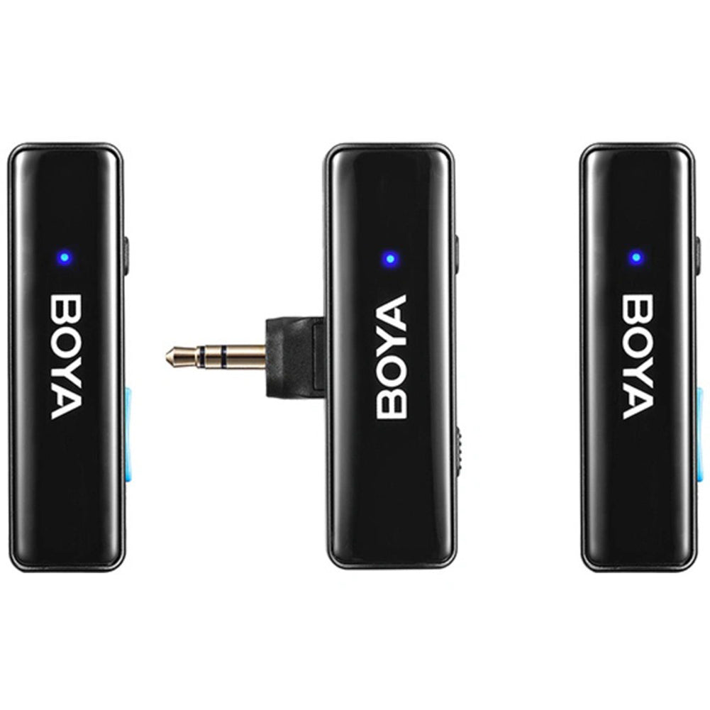 BOYA Boyalink Dual Channel Wireless Microphone System - Compact All-in-One Lavalier Mic for YouTube, Vlogging, Interviews & Live Streaming