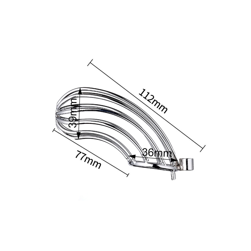 Help Me Lock Cock Cage - Secure and Comfortable Chastity Device for Men | Perfect for BDSM, Role Play & Long-Term Wear