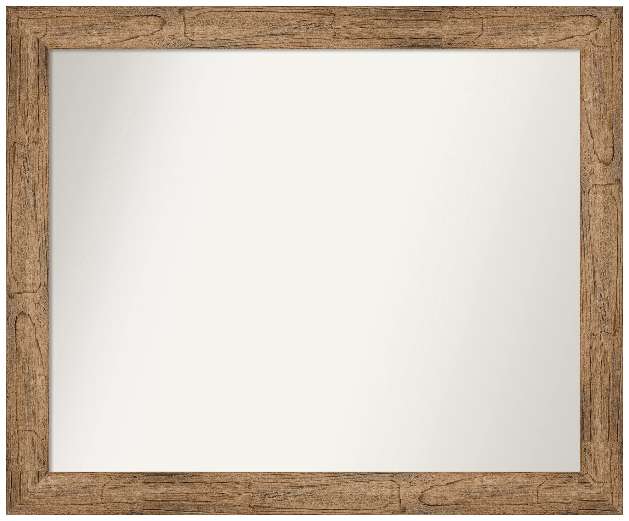 Amanti Art Custom Wall Mirror - 23.5 x 28.5 Inches Owl Brown Narrow Frame, Non-Beveled Design, Multiple Size Options | Perfect for Bathroom, Bedroom, and Entryway Decor