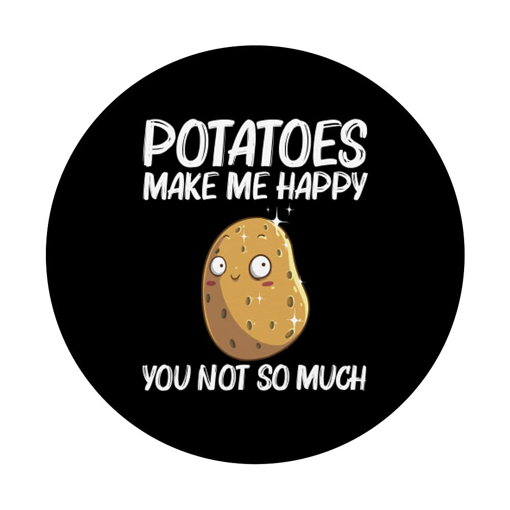 Funny Potato PopSockets Swappable PopGrip - Cute Vegetable Gift for Men & Women Potato Lovers - Perfect for Phones, Tablets & Laptops